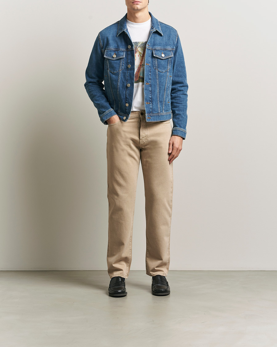 Men | Jeans | Jacob Cohën | Edos Regular Straight Fit Bull Denim Jeans Beige