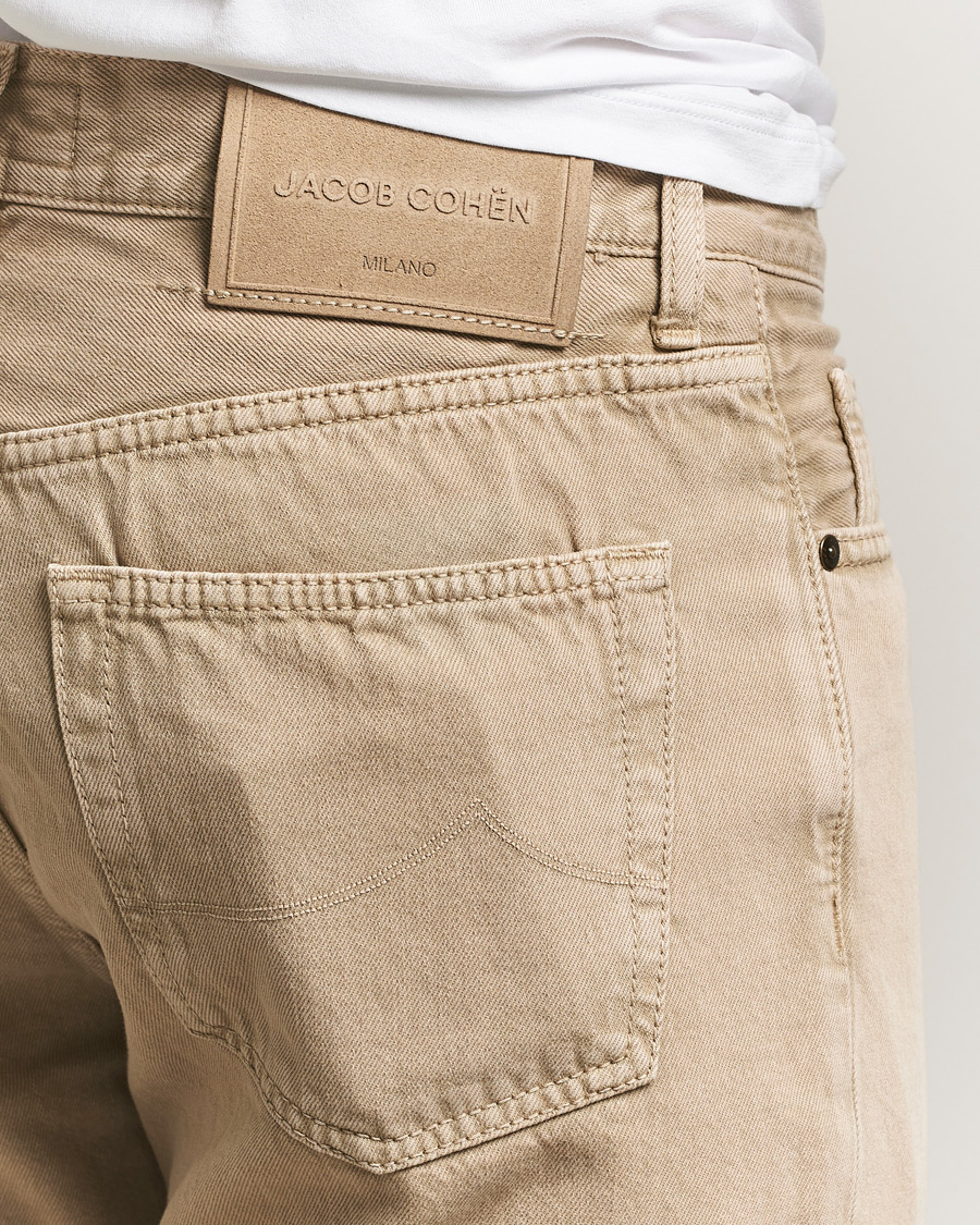 Men | Trousers | Jacob Cohën | Edos Regular Straight Fit Bull Denim Jeans Beige