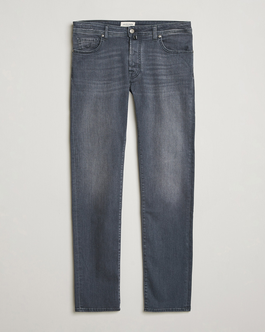 Men | Trousers | Jacob Cohën | Bard Slim Fit Stretch Jeans Mid Grey