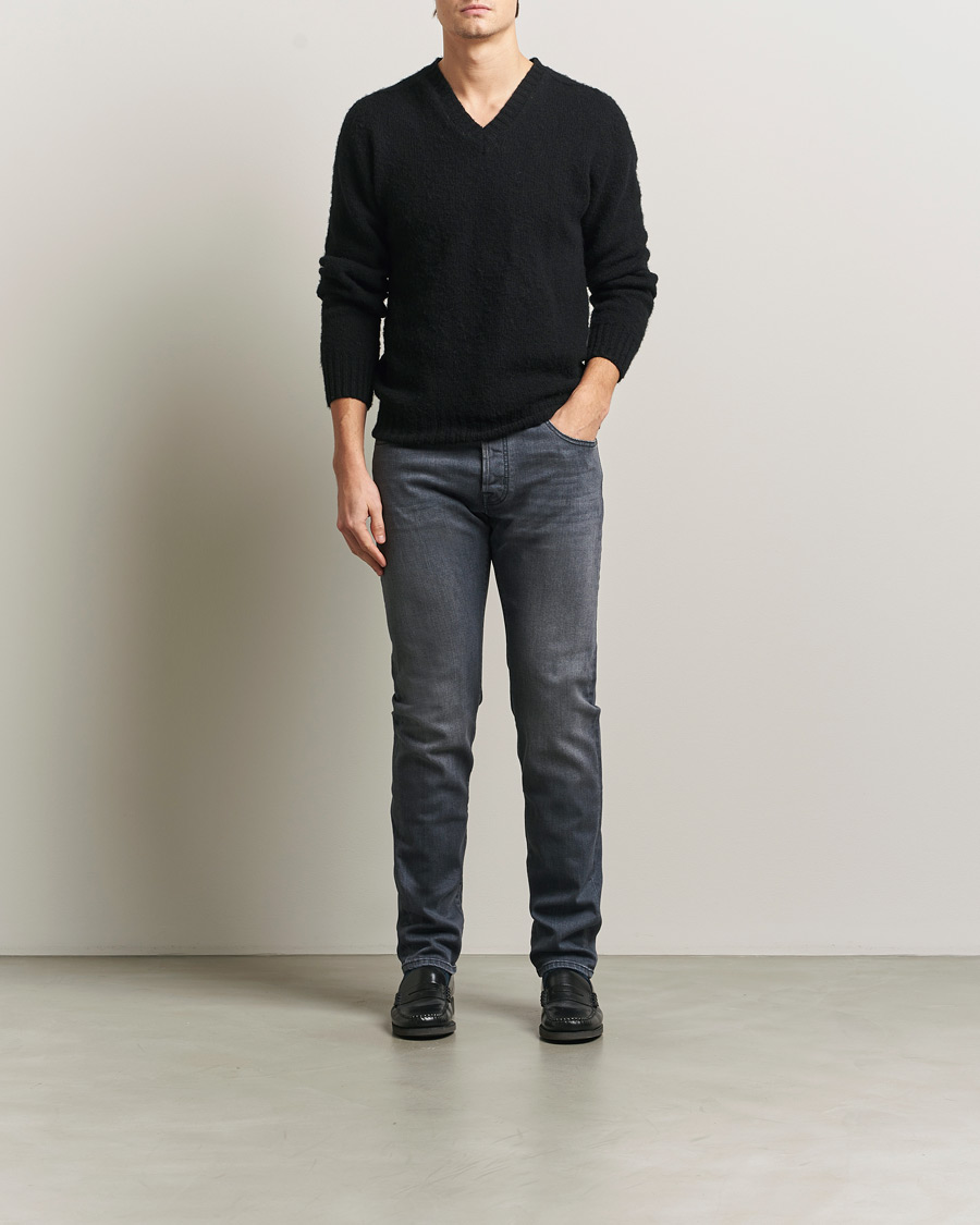 Men | Trousers | Jacob Cohën | Bard Slim Fit Stretch Jeans Mid Grey