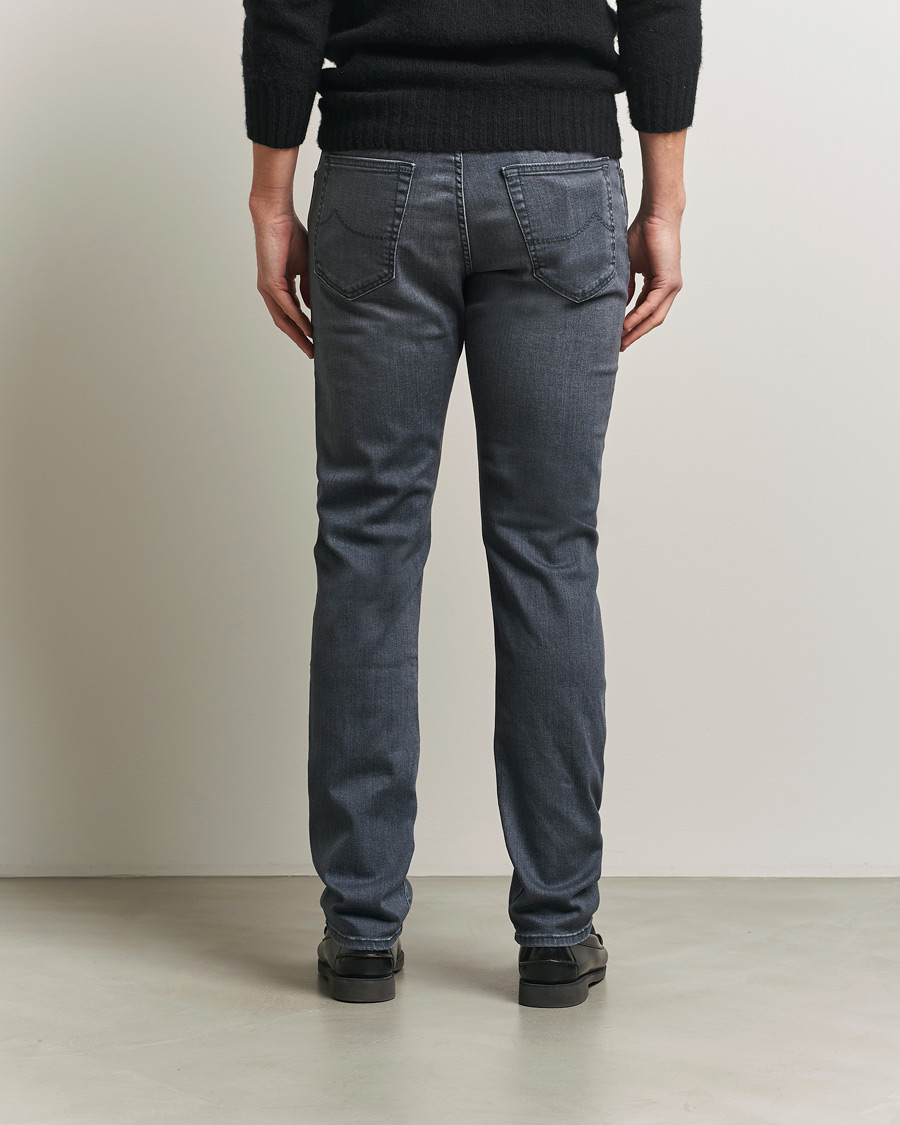 Men | Trousers | Jacob Cohën | Bard Slim Fit Stretch Jeans Mid Grey