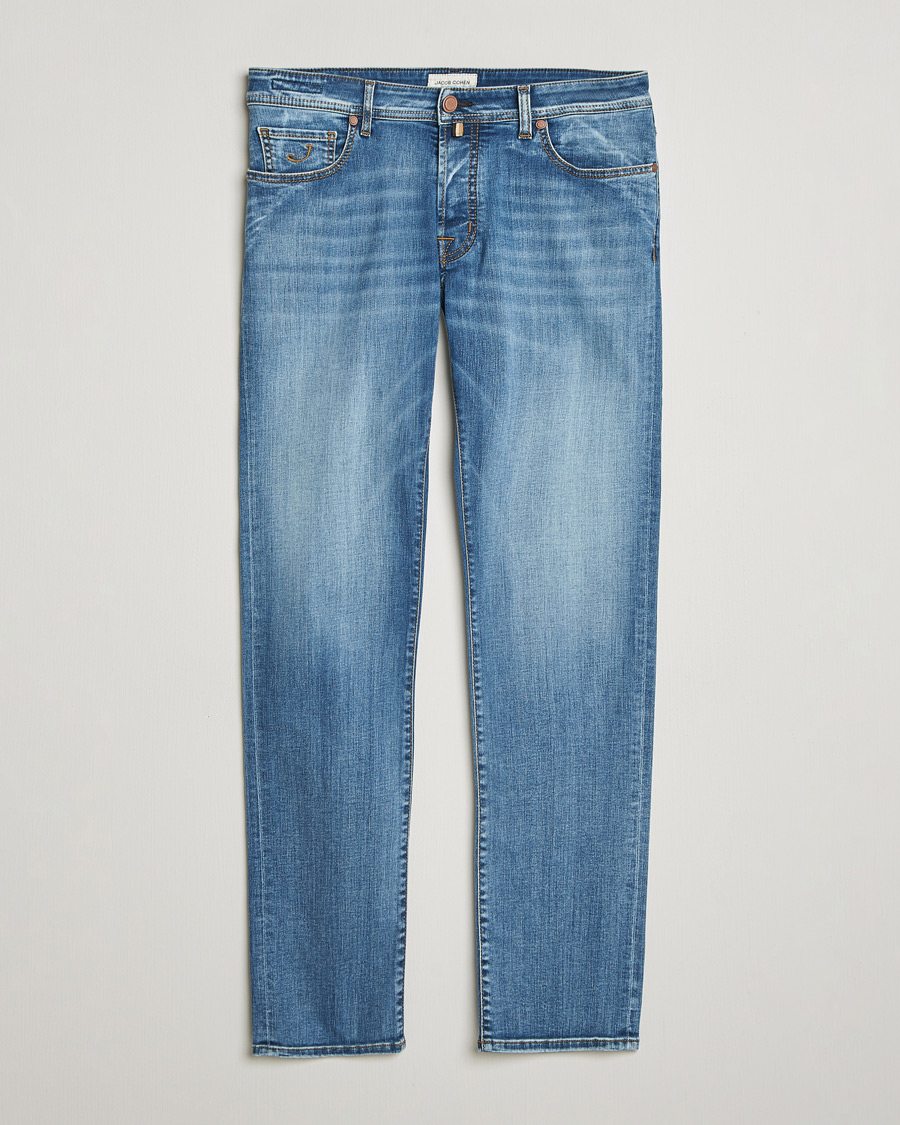 Men | Jeans | Jacob Cohën | Bard Slim Fit Stretch Jeans Light Blue