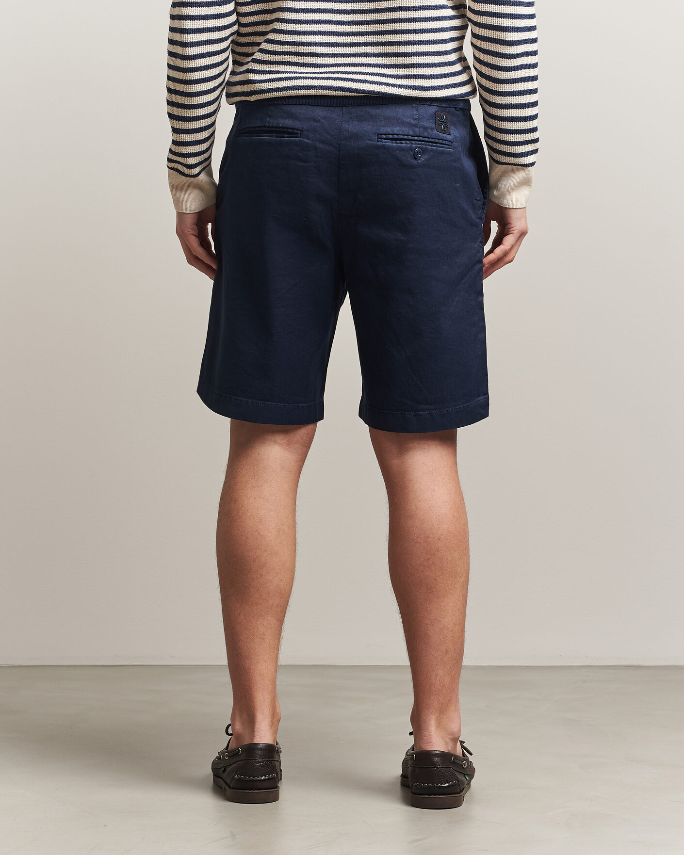 Men | Shorts | Jacob Cohën | George Stretch Linen Shorts Navy