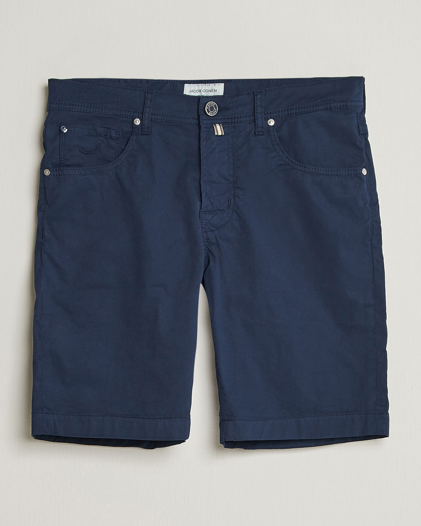 Men | Shorts | Jacob Cohën | Nicolas Cotton Gabardine Shorts Navy