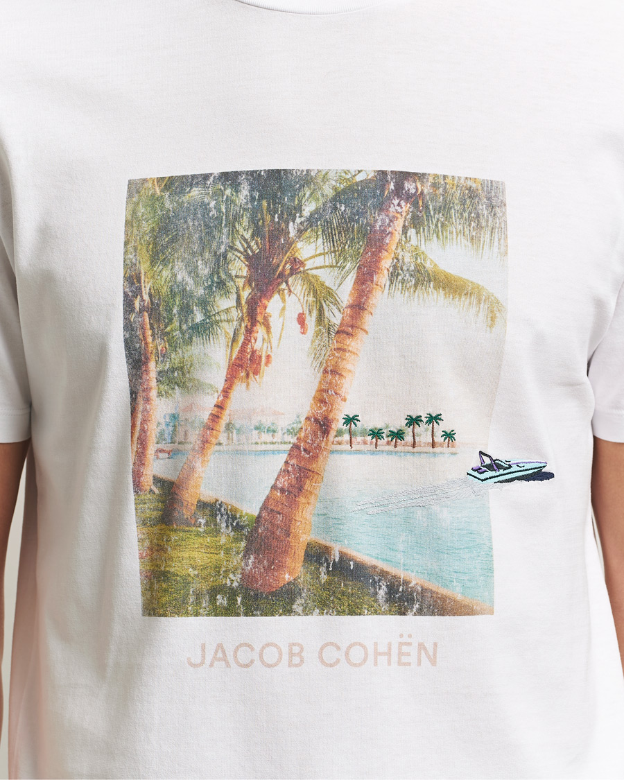 Men | T-Shirts | Jacob Cohën | Cotton Logo T-Shirt White