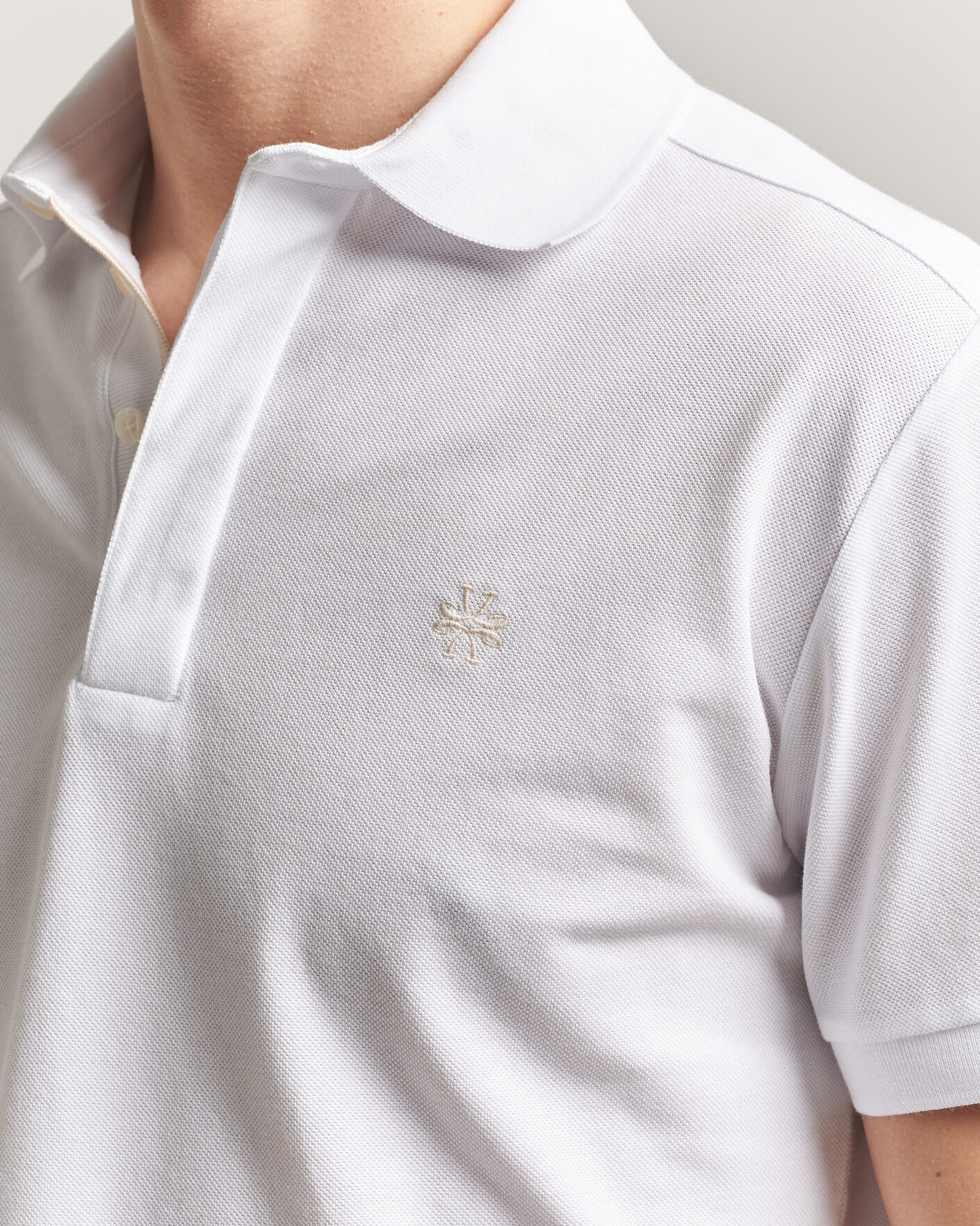 Men | Polo Shirts | Jacob Cohën | Cotton Polo Piquet Optical White