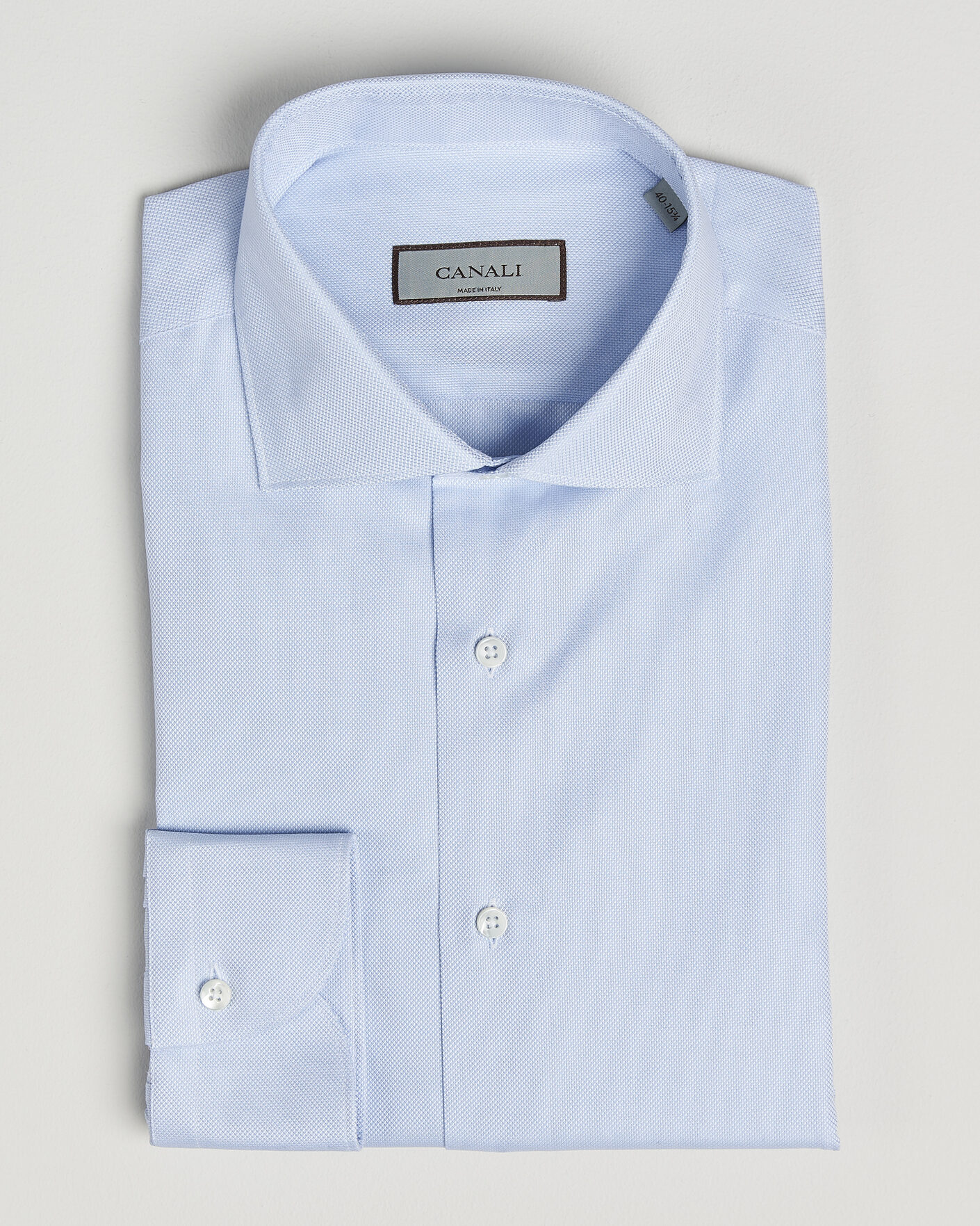 Men | Shirts | Canali | Slim Fit Oxford Shirt Light Blue