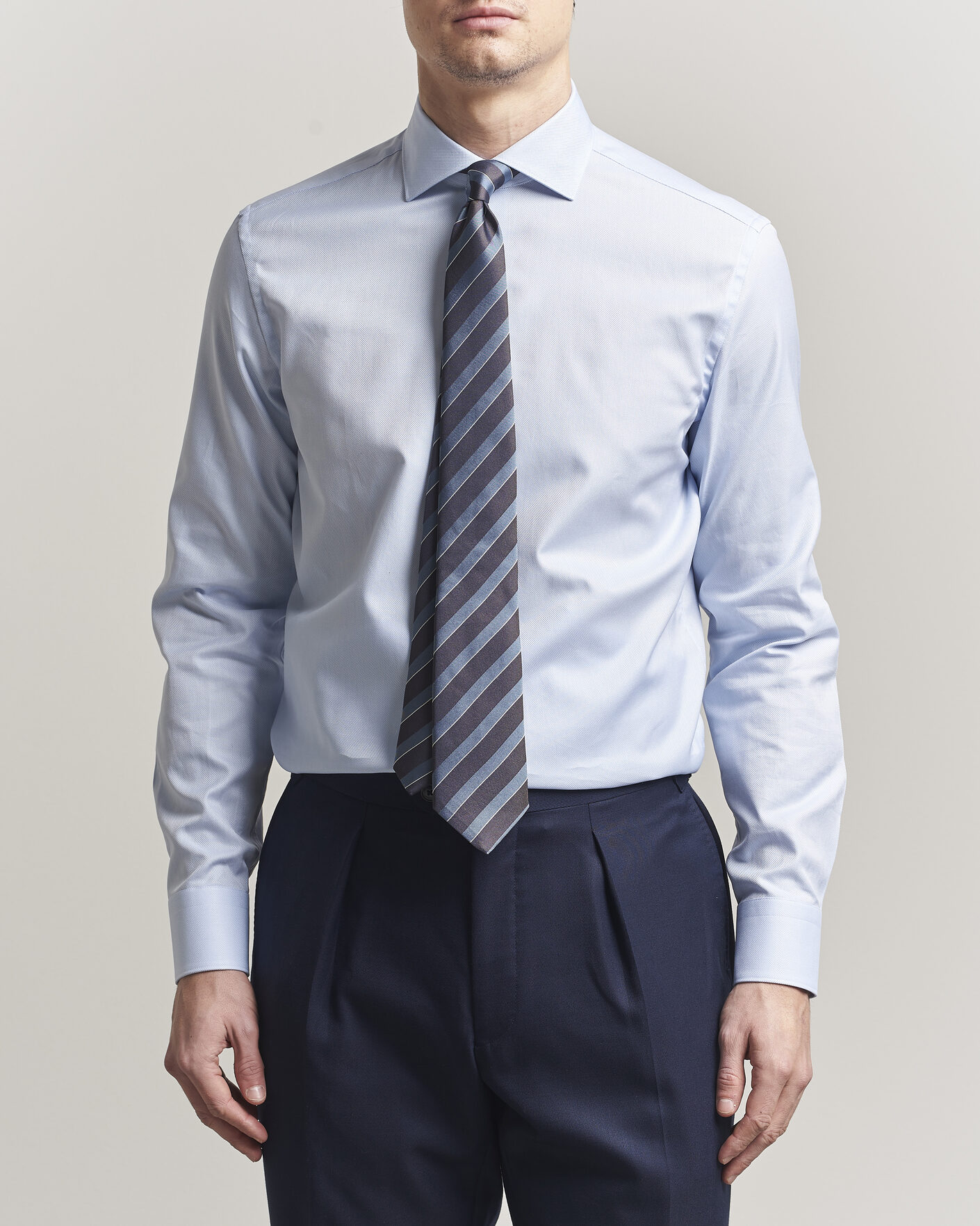 Men | Shirts | Canali | Slim Fit Oxford Shirt Light Blue