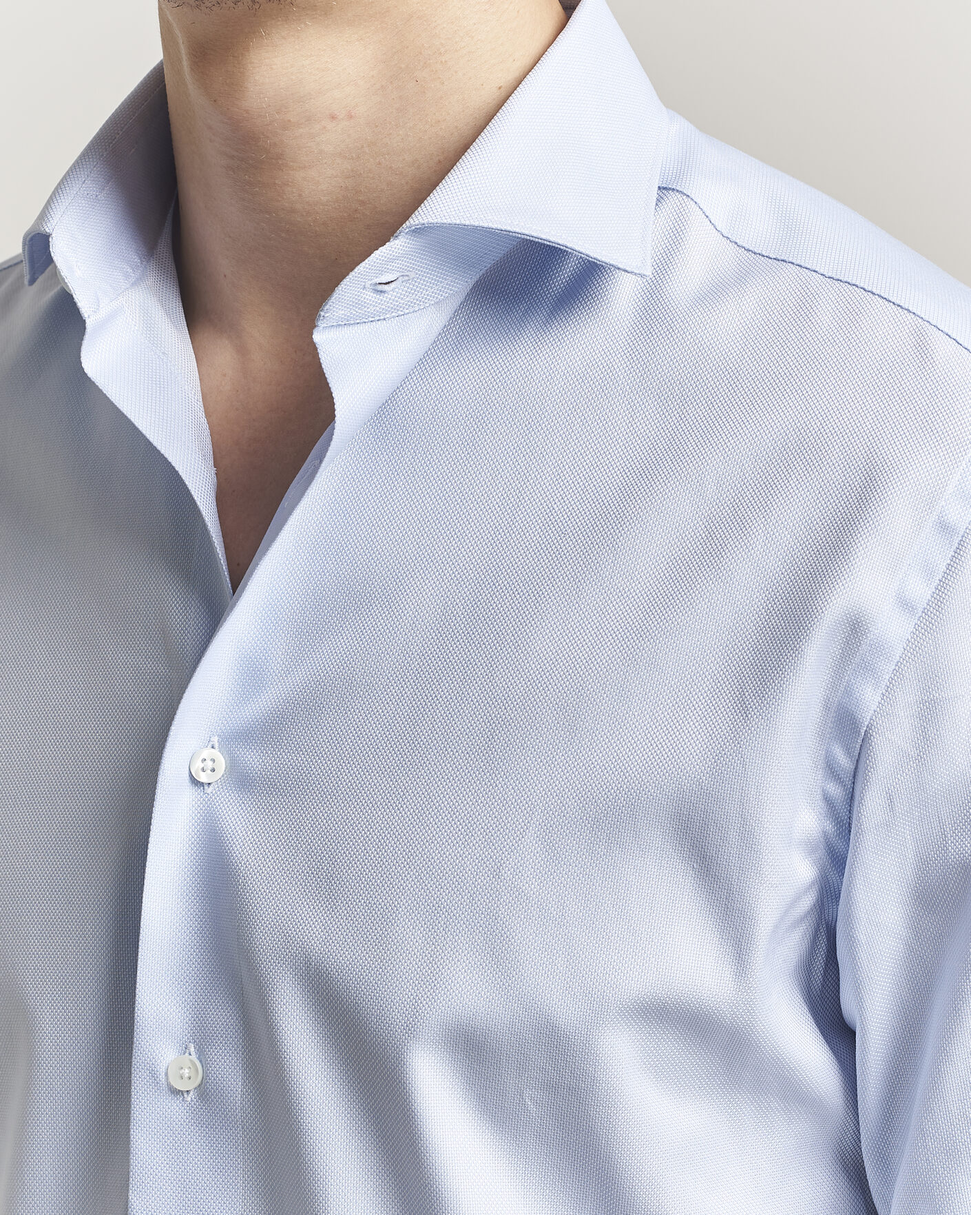 Men | Shirts | Canali | Slim Fit Oxford Shirt Light Blue