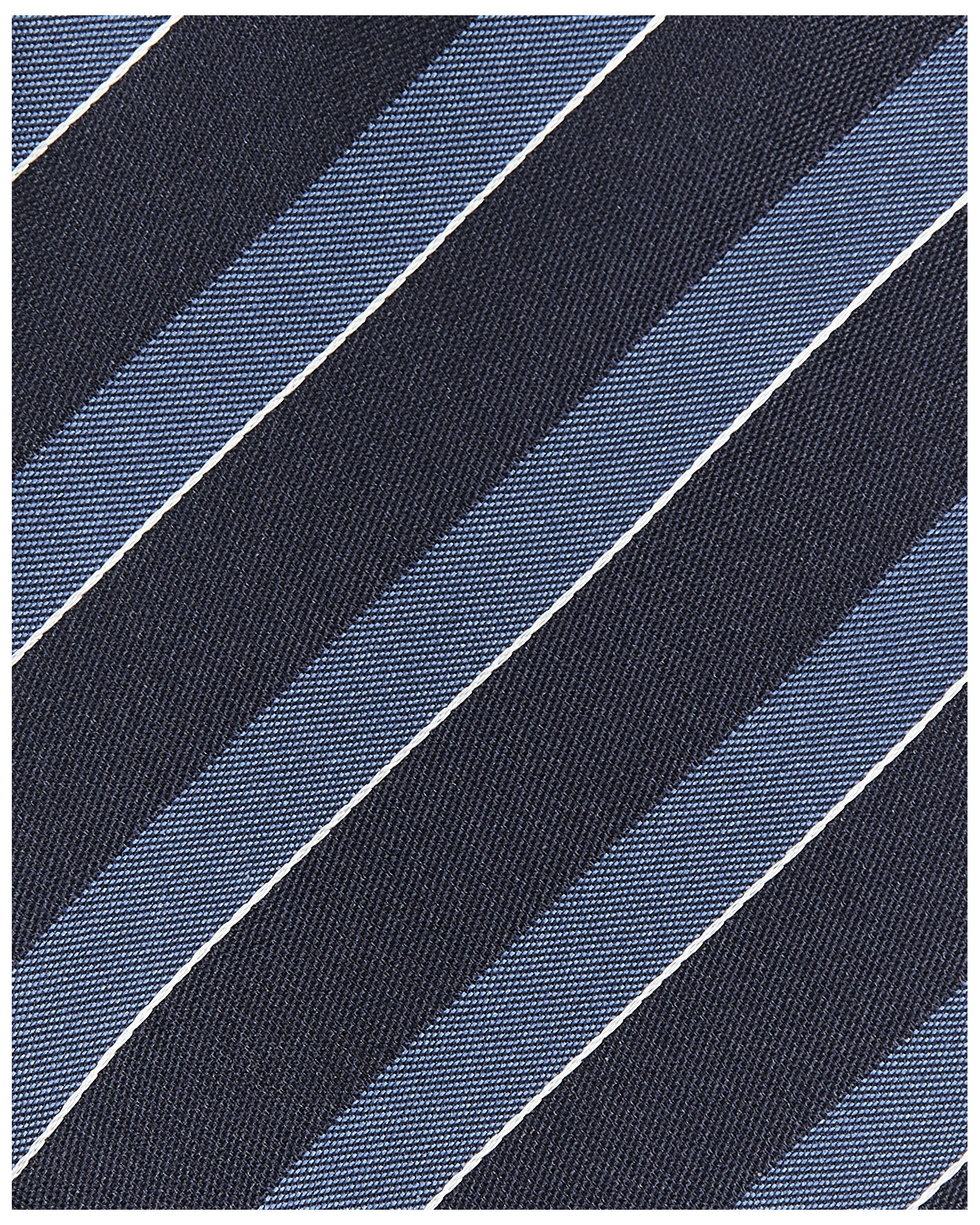 Men | Ties | Canali | Regimental Stripe Silk Tie Navy/Blue