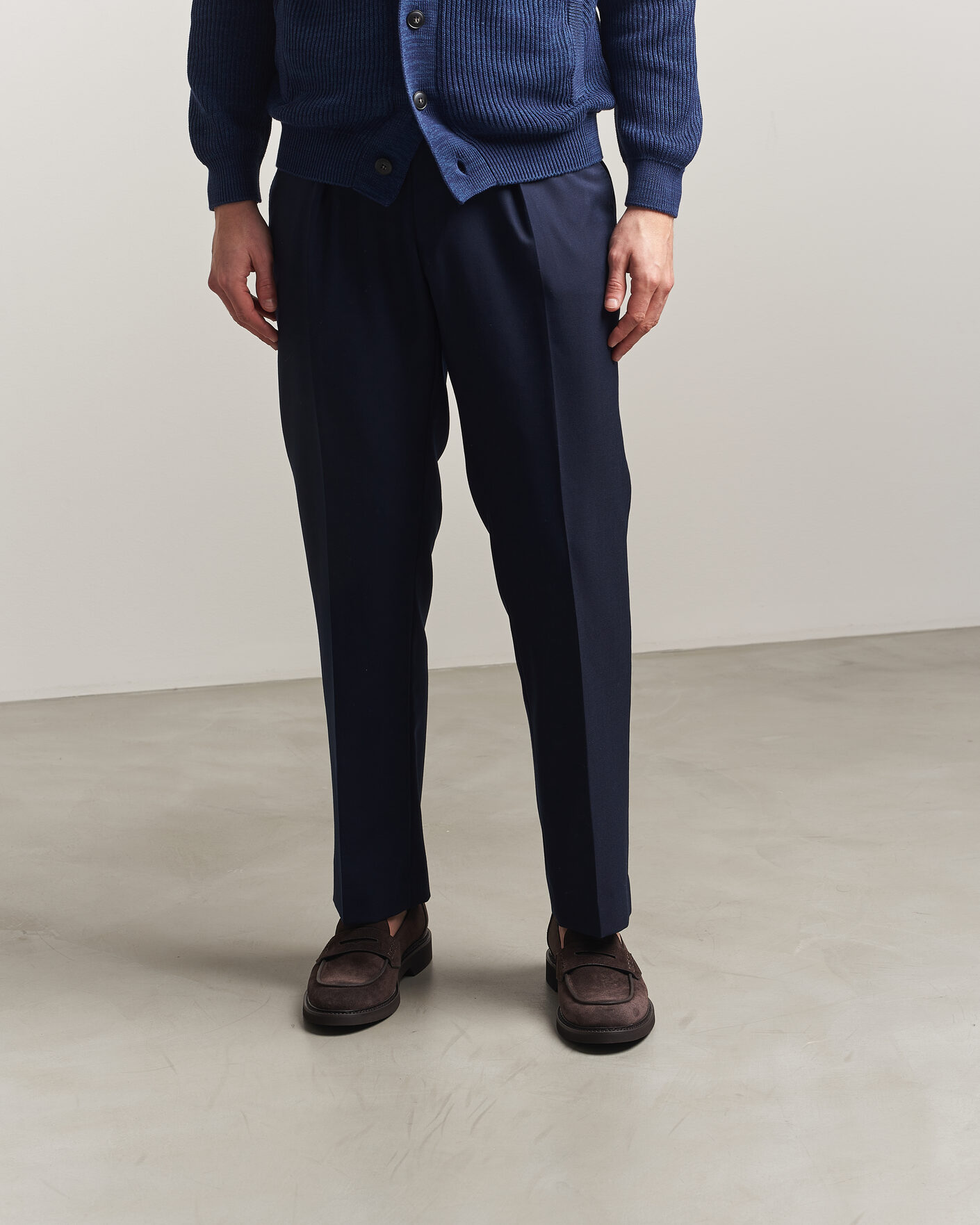 Men | Loafers | Canali | Penny Loafers Dark Brown Suede