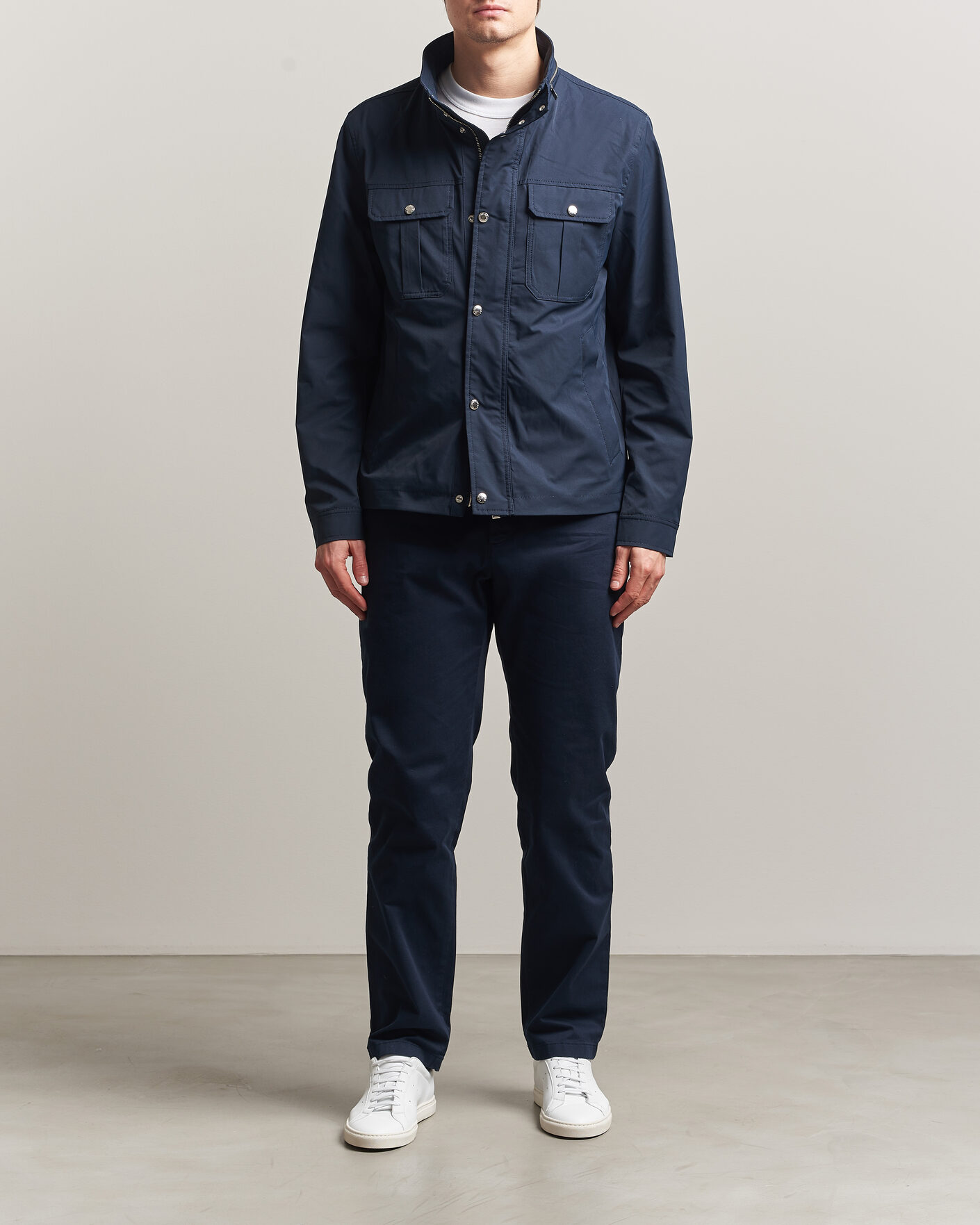 Men | Trousers | J.Lindeberg | Chaze Cotton Stretch Pants JL Navy