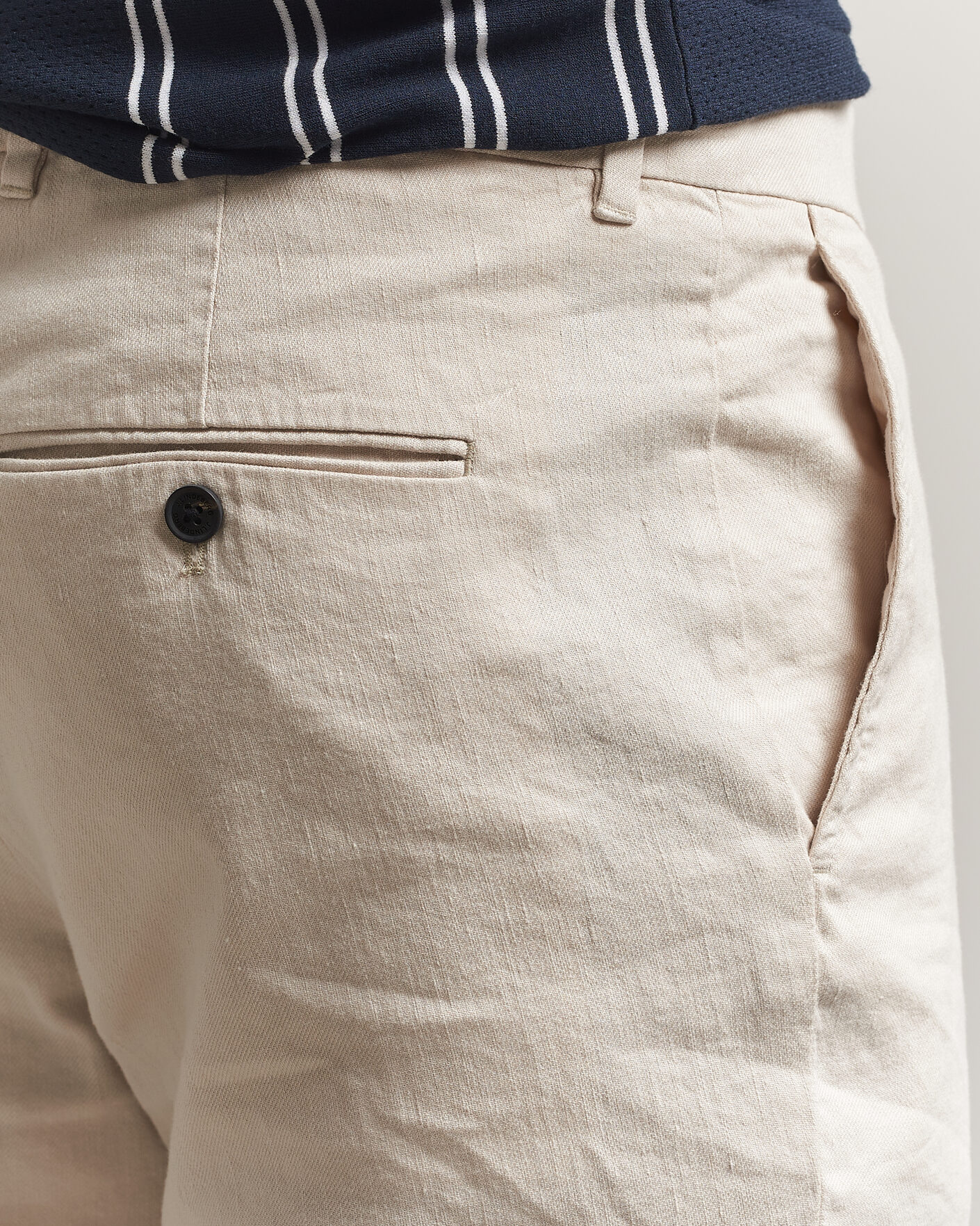 Men | Trousers | J.Lindeberg | Logan Stretch Linen Pants Moonbeam