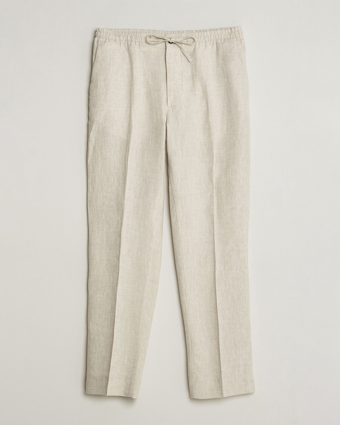 Men | Trousers | J.Lindeberg | Soren Drape Linen Pants Moonbeam