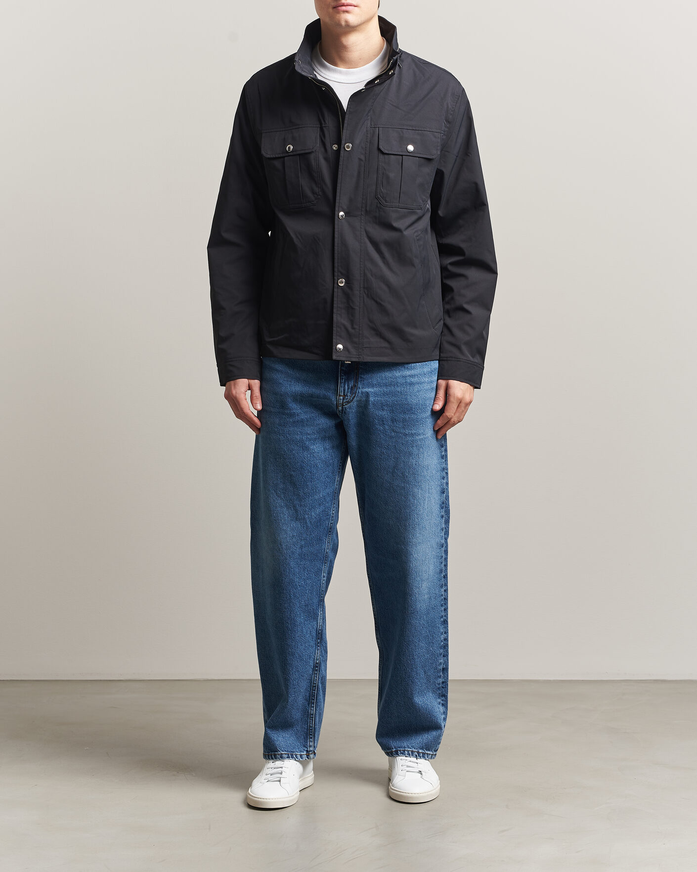 Men | Coats & Jackets | J.Lindeberg | Bailey Recyceled Poly Jacket Black