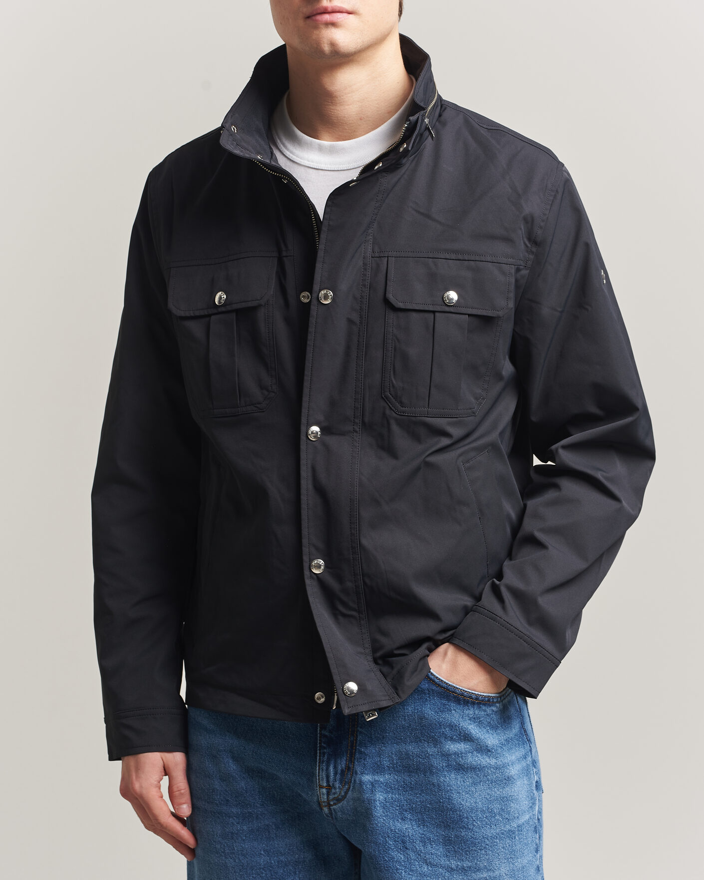 J.Lindeberg Bailey Recyceled Poly Jacket Black at CareOfCarl.com