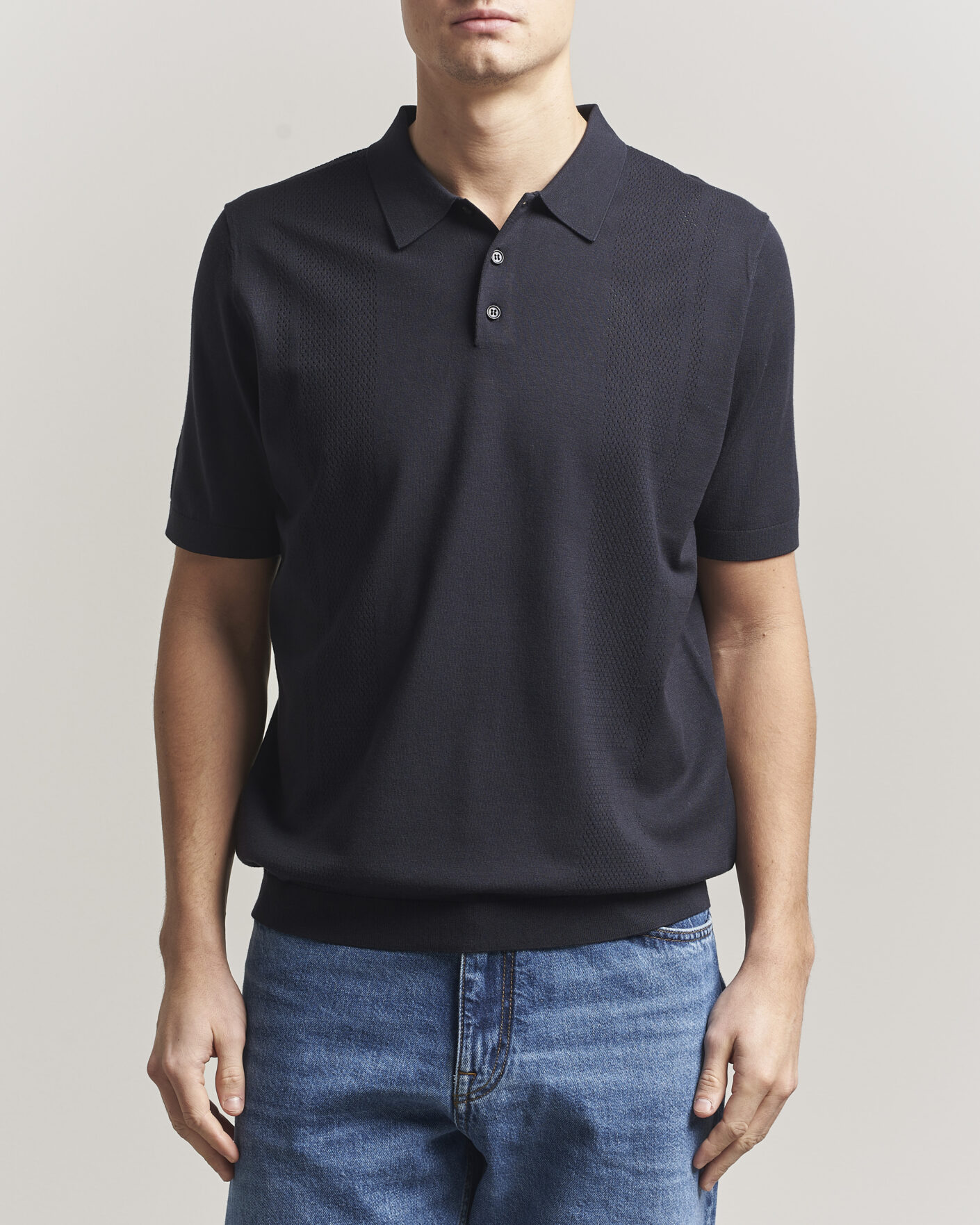 Men | Polo Shirts | J.Lindeberg | Reymond Knit Polo JL Navy