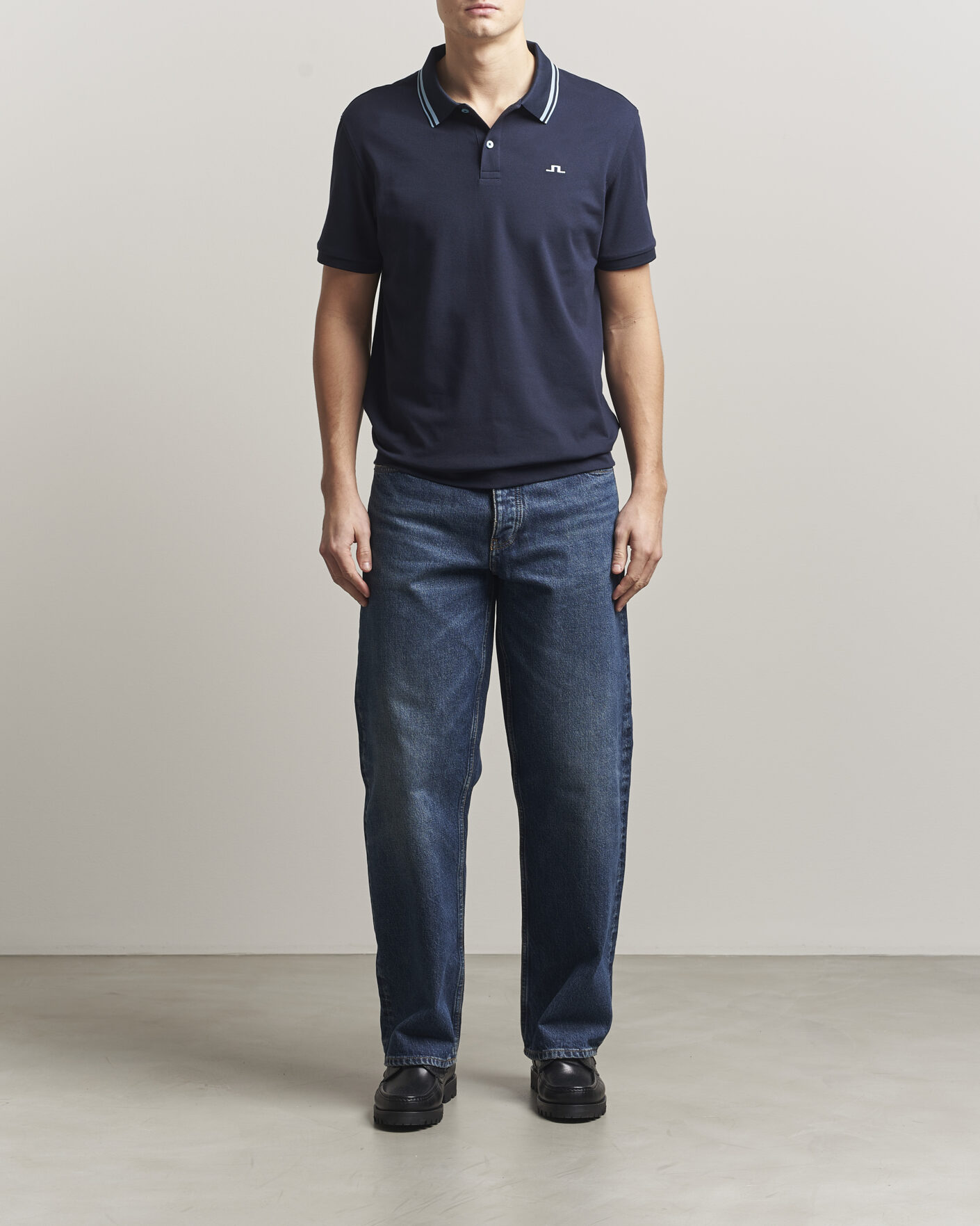 Men | Polo Shirts | J.Lindeberg | Joey Tipping Polo JL Navy