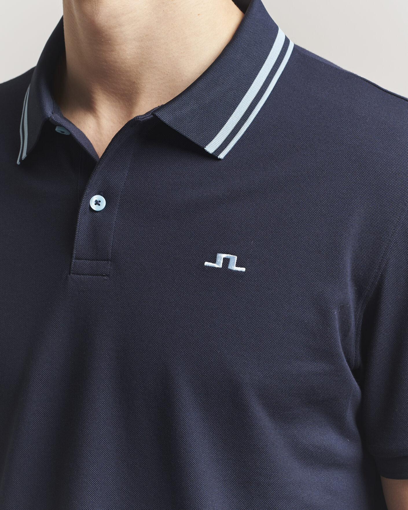Men | Polo Shirts | J.Lindeberg | Joey Tipping Polo JL Navy