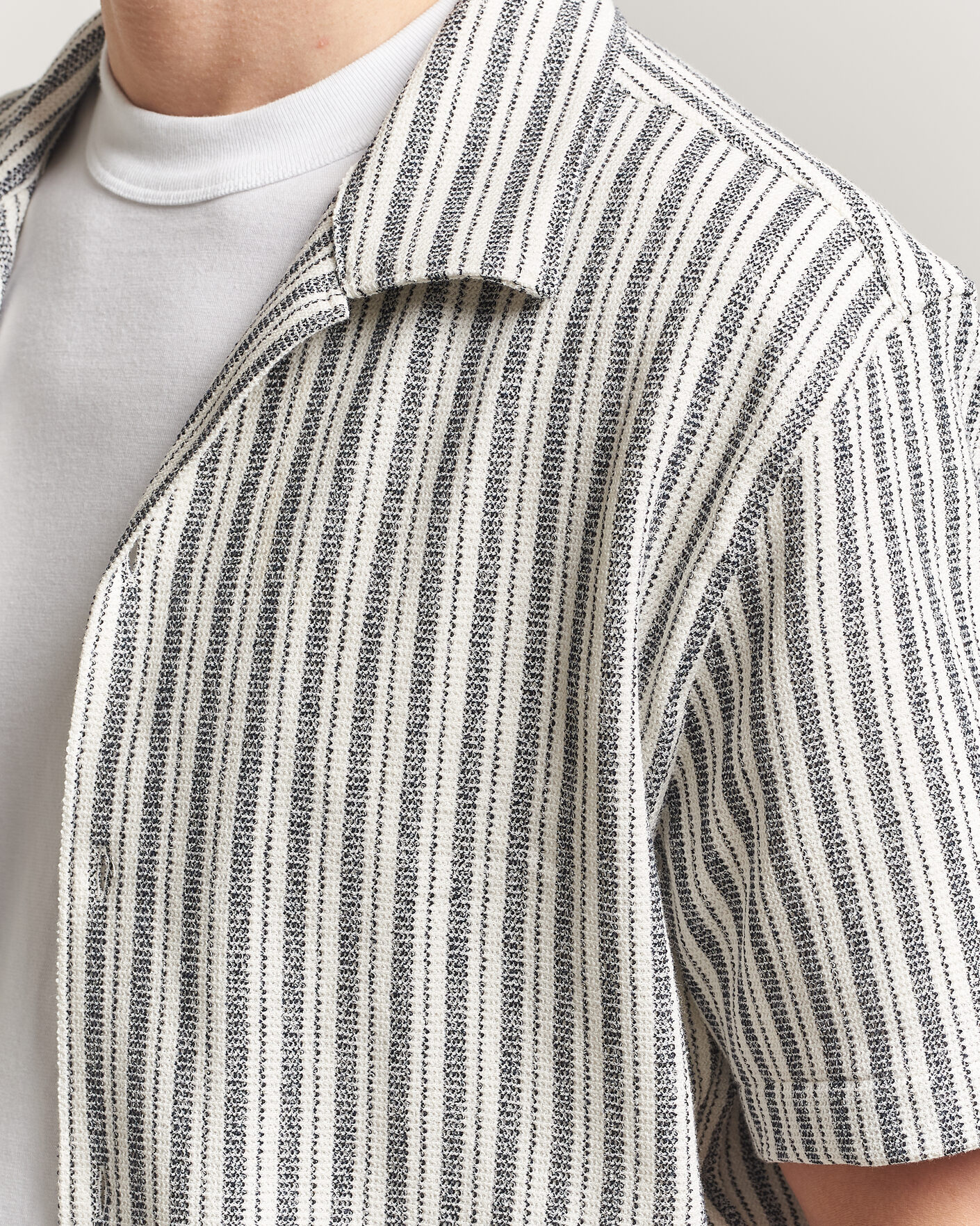 Men | Shirts | J.Lindeberg | Elio Structure Resort Shirt JL Navy