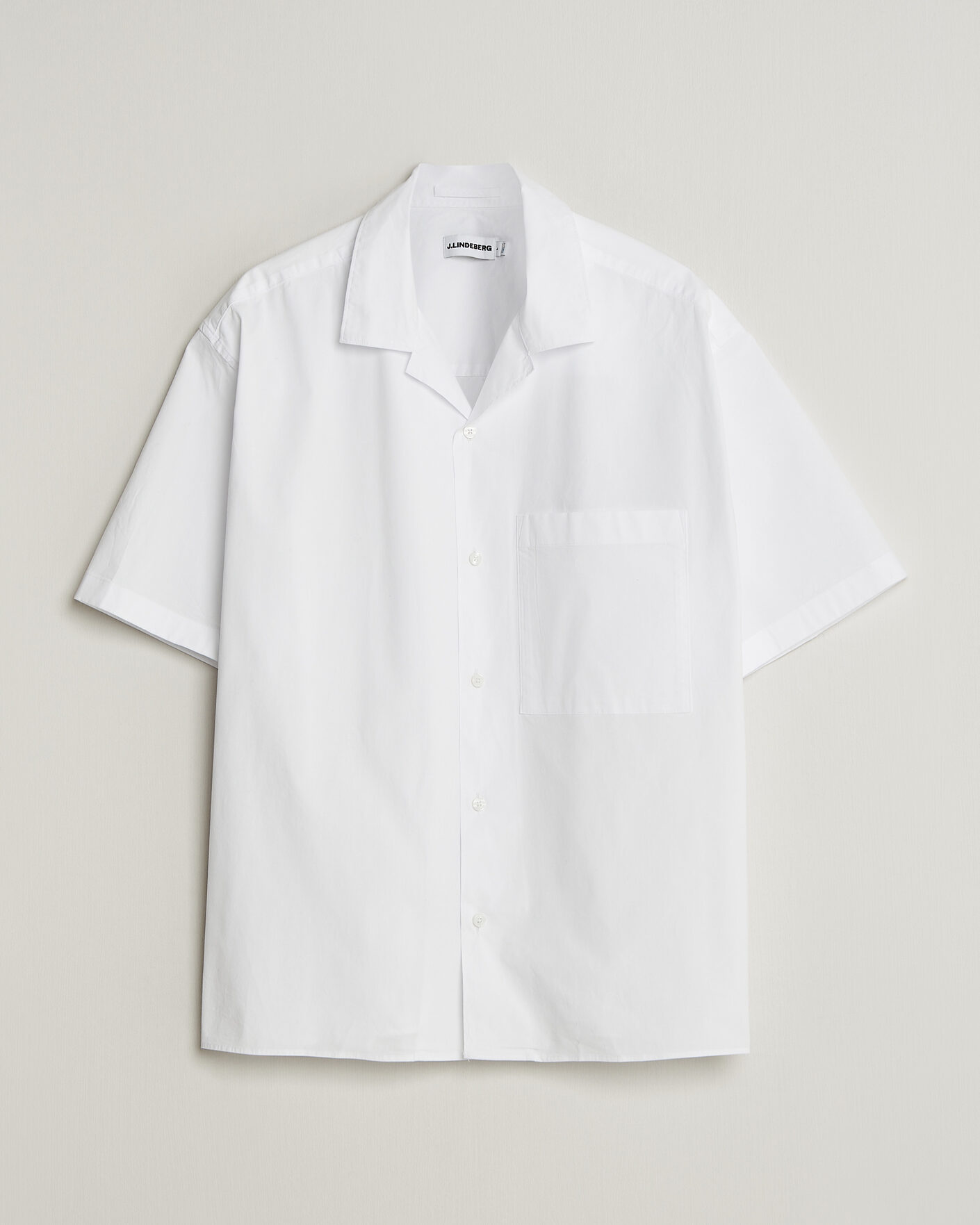 Men | Shirts | J.Lindeberg | Ellis Cotton Resort Shirt White