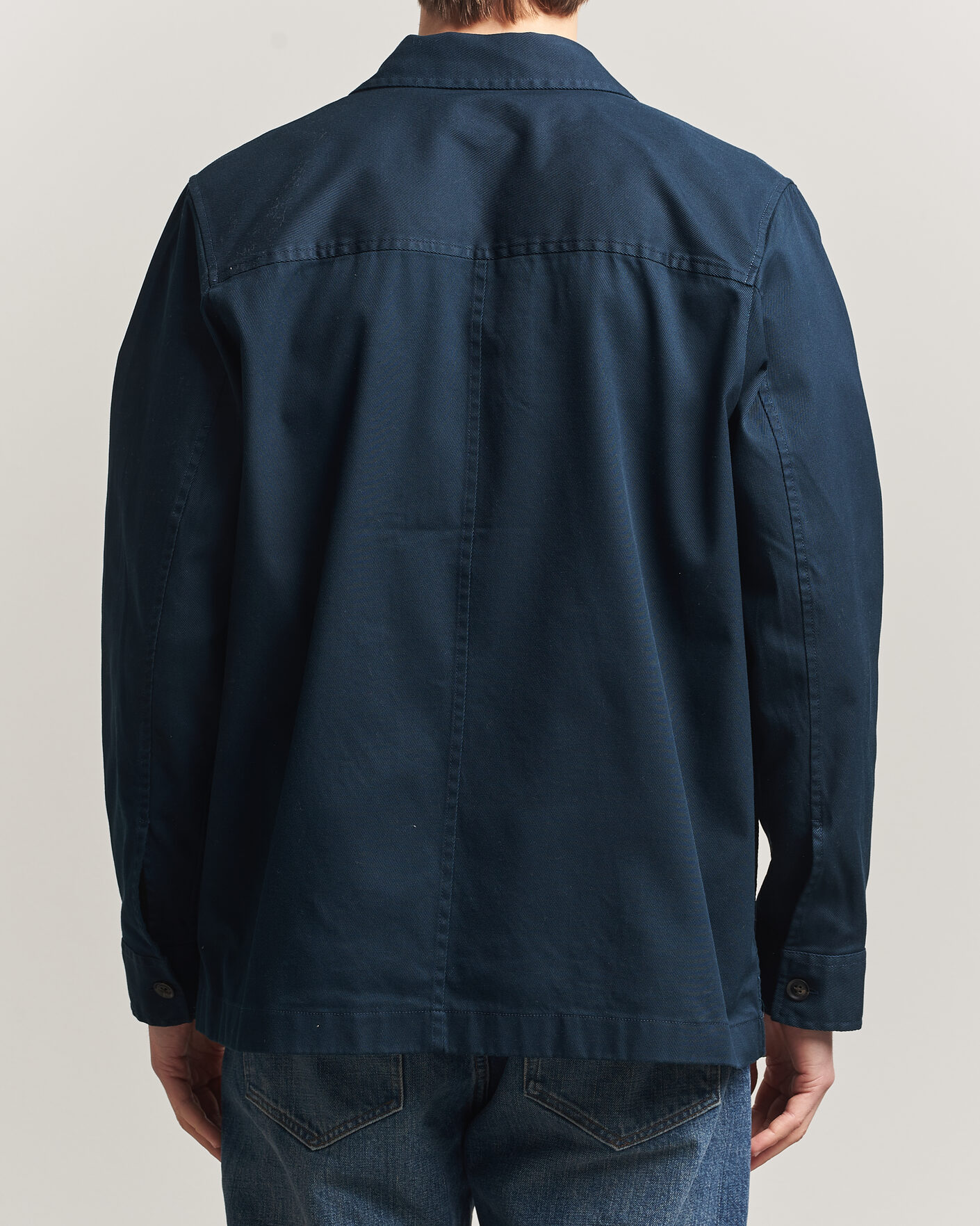 Men | Shirts | J.Lindeberg | Easton Cotton Overshirt JL Navy
