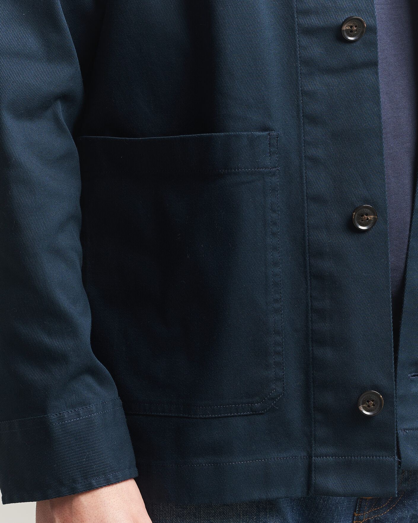 Men | Shirts | J.Lindeberg | Easton Cotton Overshirt JL Navy
