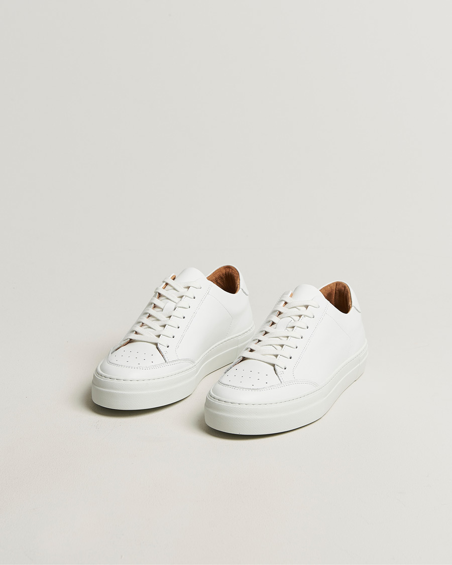 Men | Sneakers | J.Lindeberg | Art Signature Leather Sneaker White