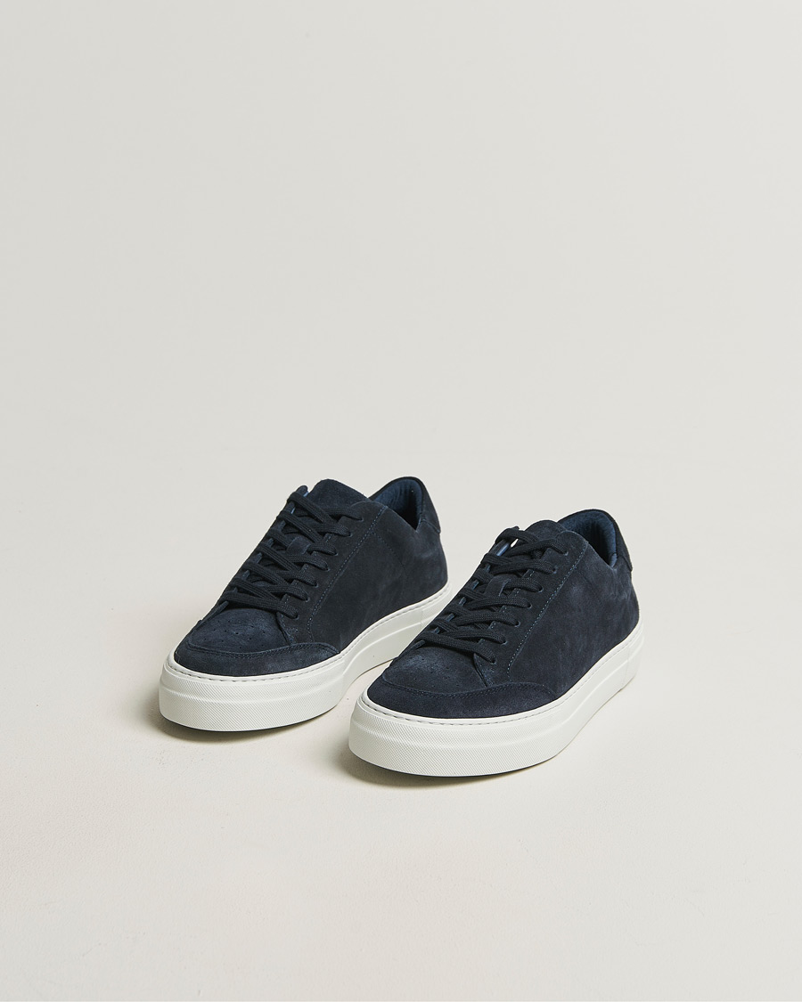 Men | Sneakers | J.Lindeberg | Art Signature Suede Sneaker JL Navy