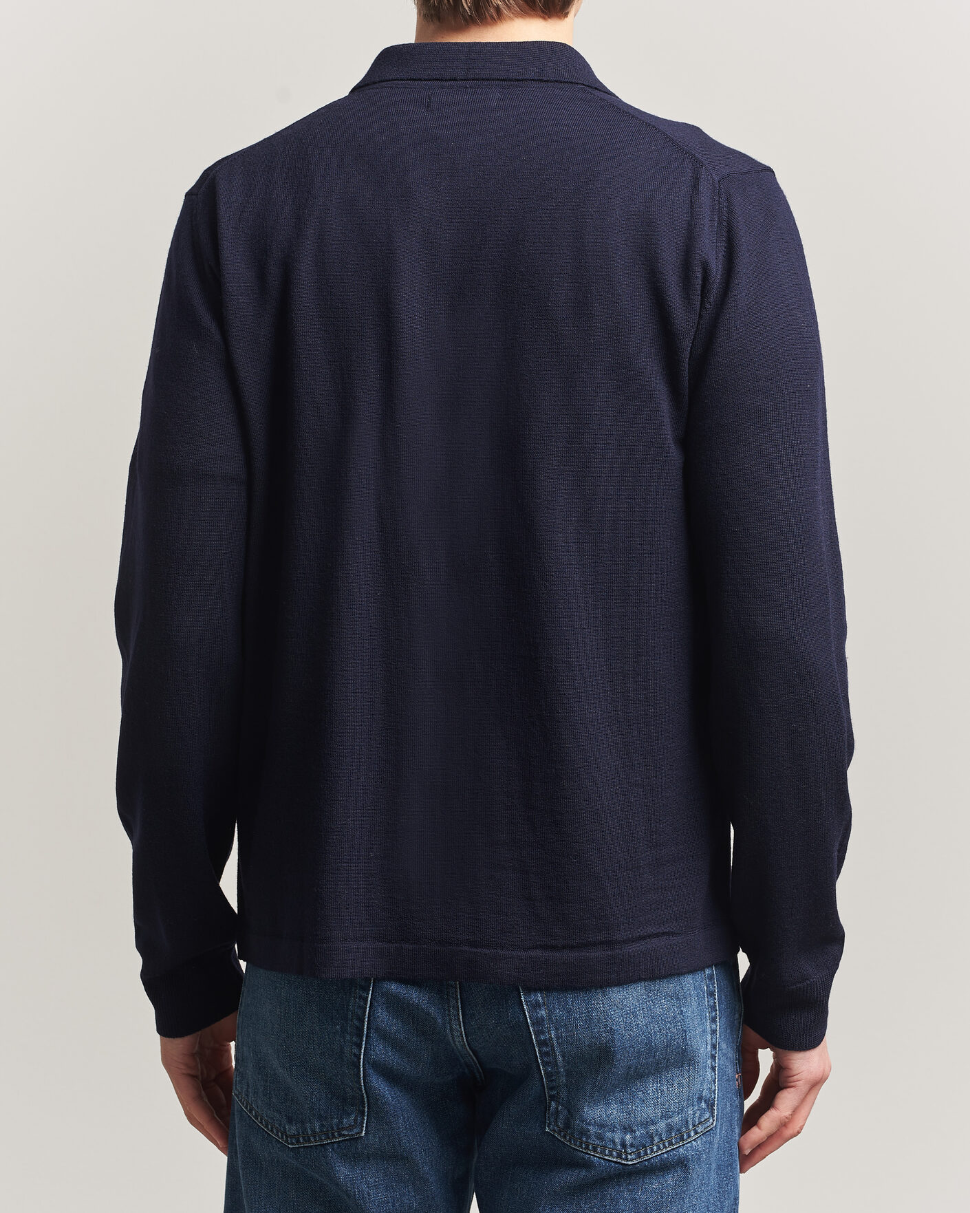 Men | Sweaters & Knitwear | J.Lindeberg | Kaleb Merino Cardigan JL Navy