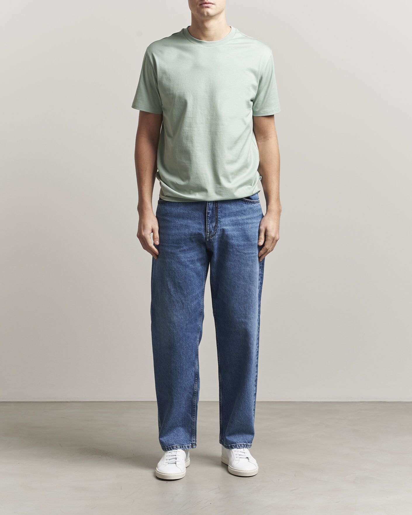 Men | T-Shirts | J.Lindeberg | Sid Basic T-Shirt Jadeite