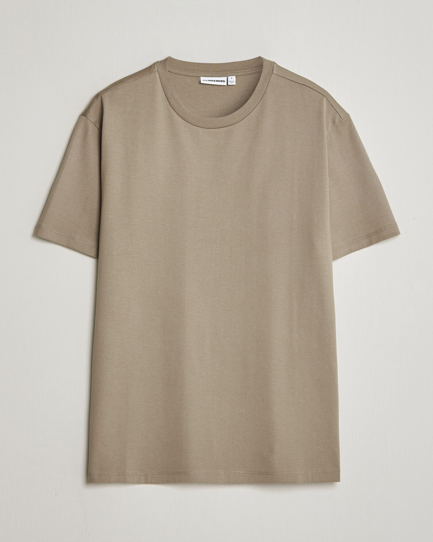 Men | T-Shirts | J.Lindeberg | Sid Basic T-Shirt Brindle