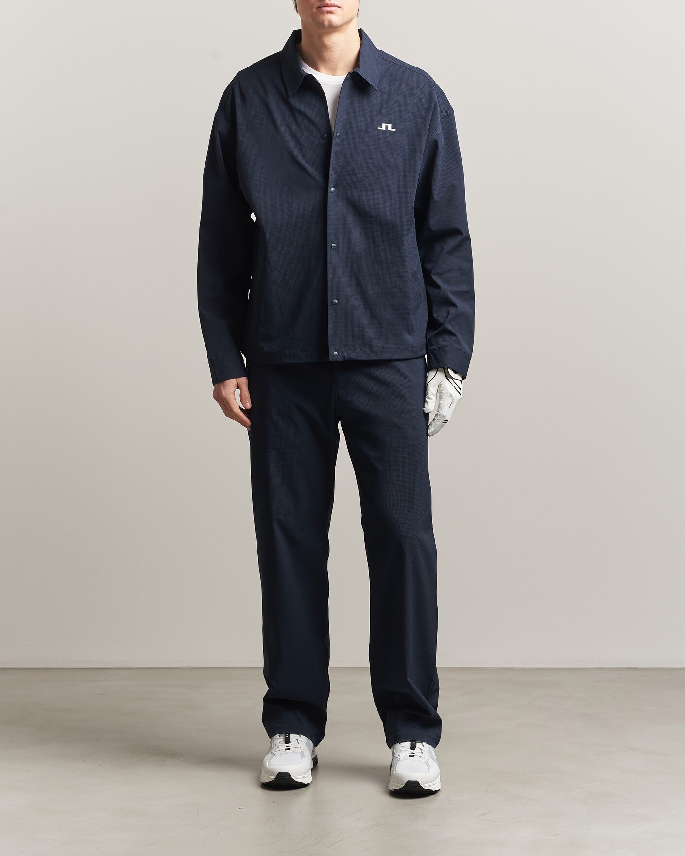 Men | Trousers | J.Lindeberg | Devyn Straight Vent Pants JL Navy