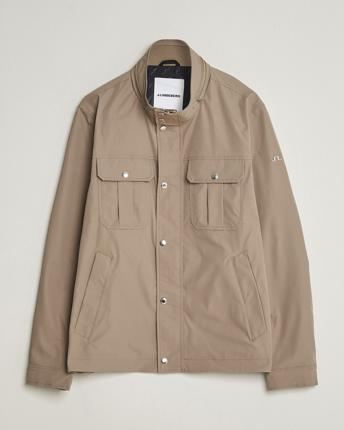 J.Lindeberg Bailey Recyceled Poly Jacket Brindle at CareOfCarl.com