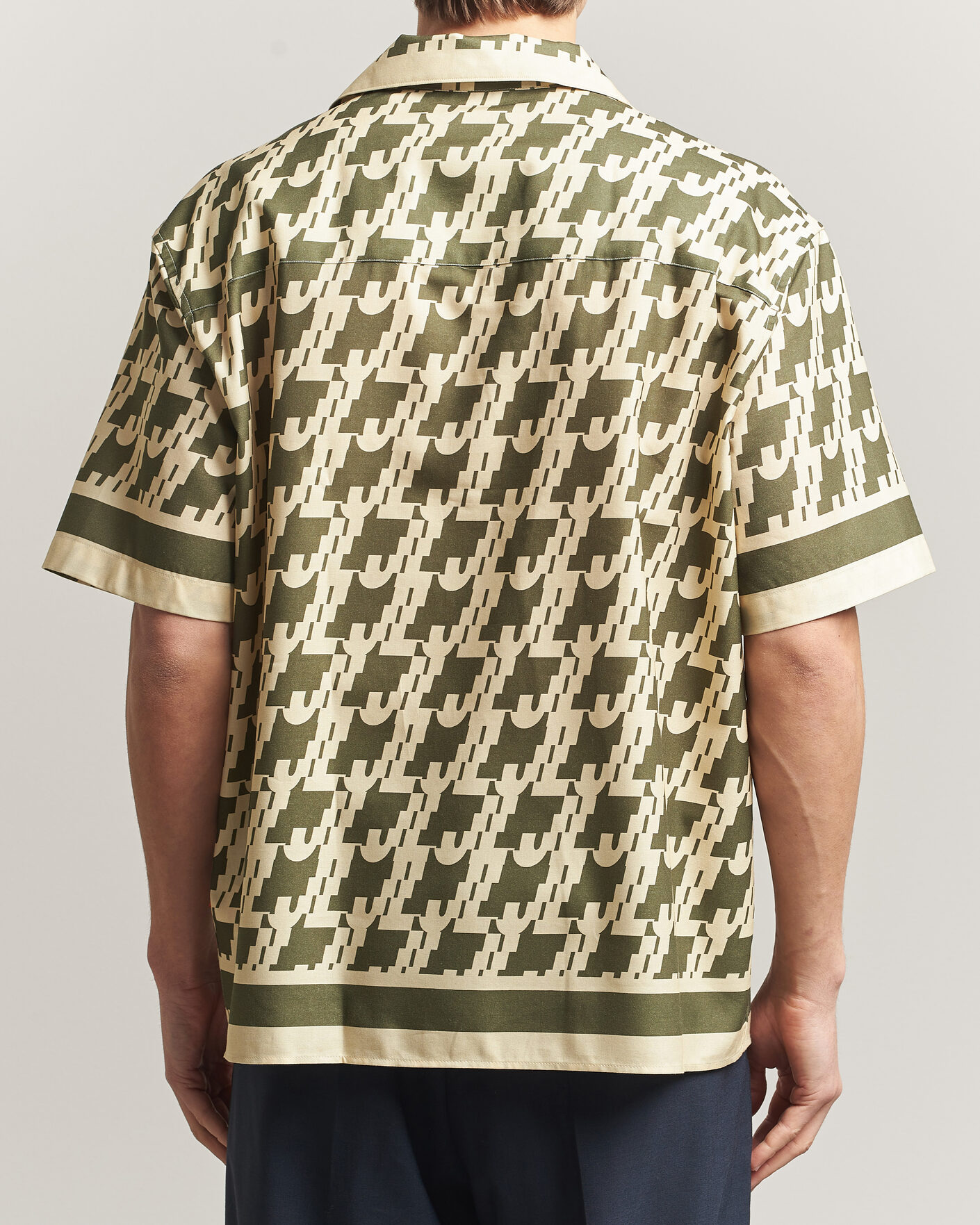 Men | Shirts | J.Lindeberg | Ellis Border Resort Shirt Glitch Kalamata