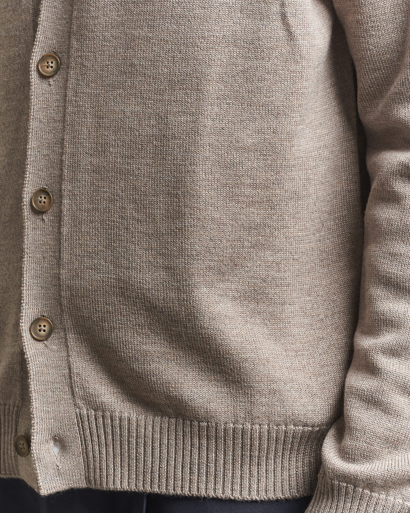 Men | Sweaters & Knitwear | J.Lindeberg | Jared Merino Cardigan Brindle Melange