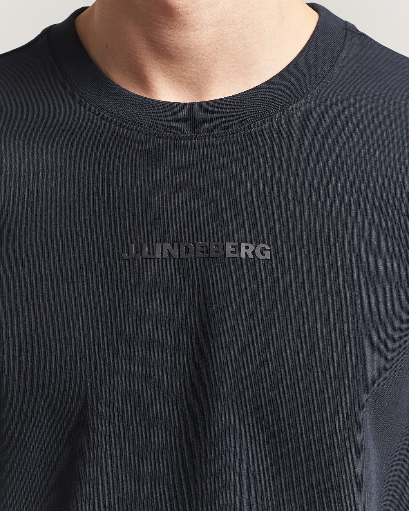 Men | T-Shirts | J.Lindeberg | Hale Heavy Logo T-Shirt Black