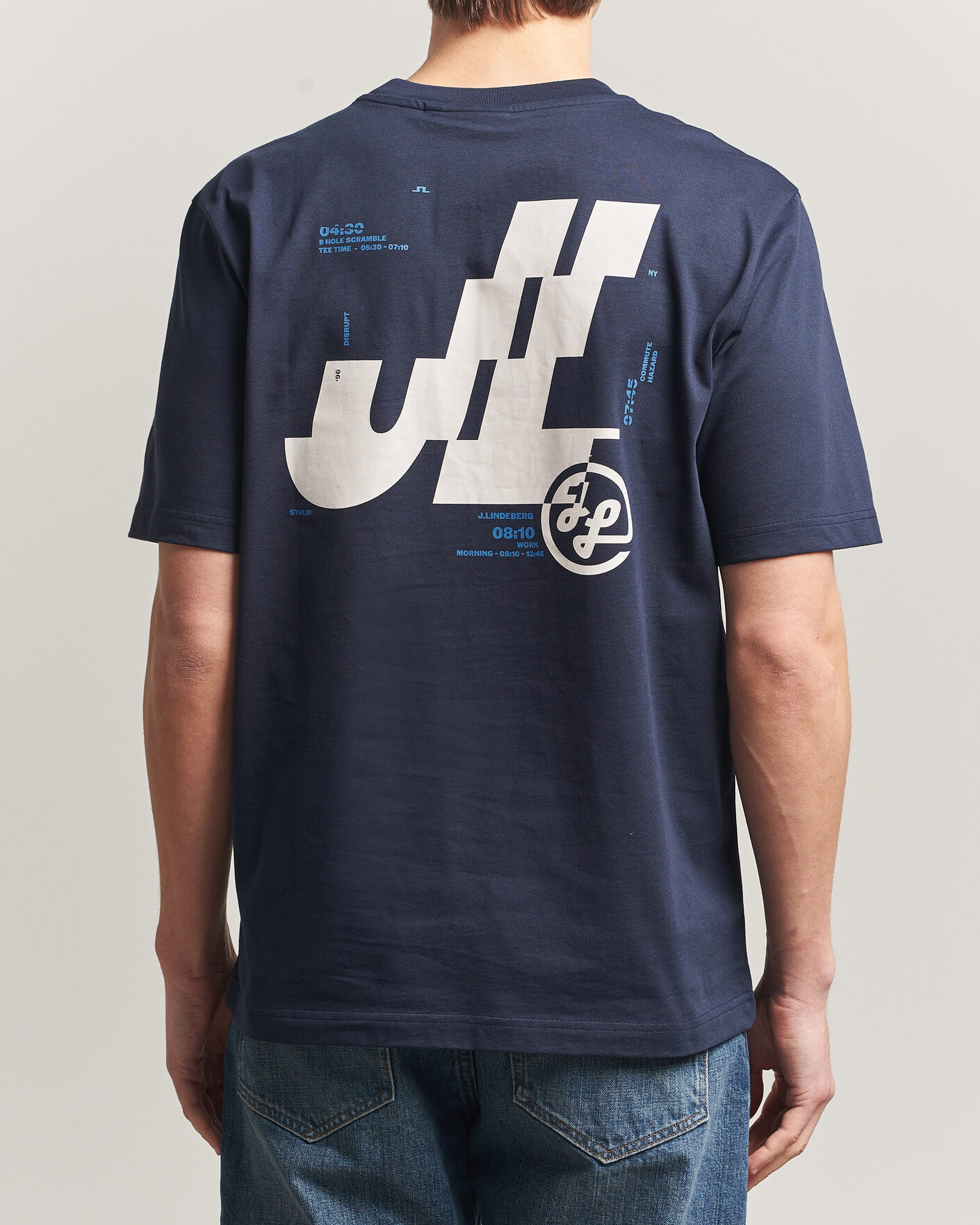 Men | T-Shirts | J.Lindeberg | Parcie T-Shirt JL Navy