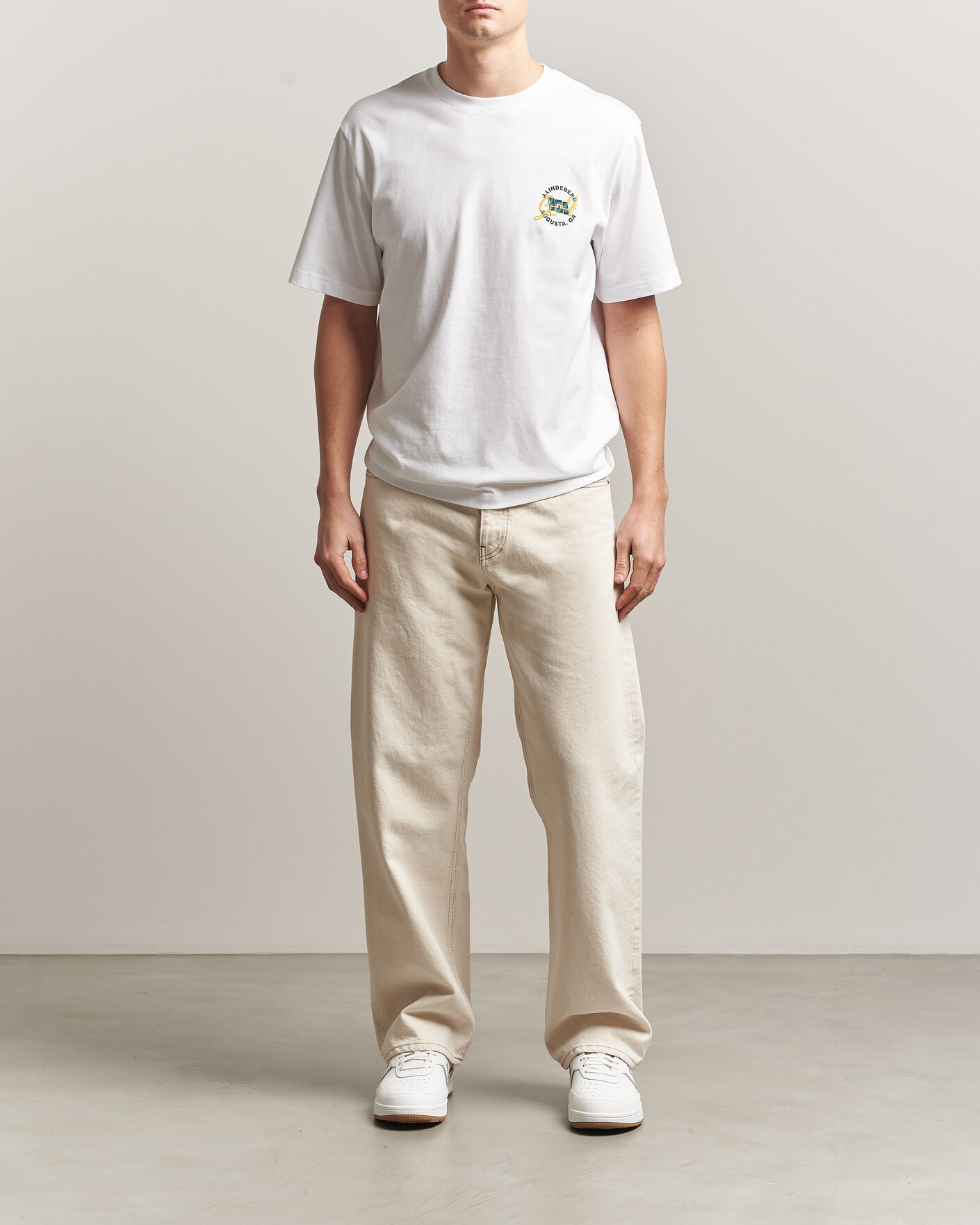 Men | T-Shirts | J.Lindeberg | Parcie Masters Tour T-Shirt White