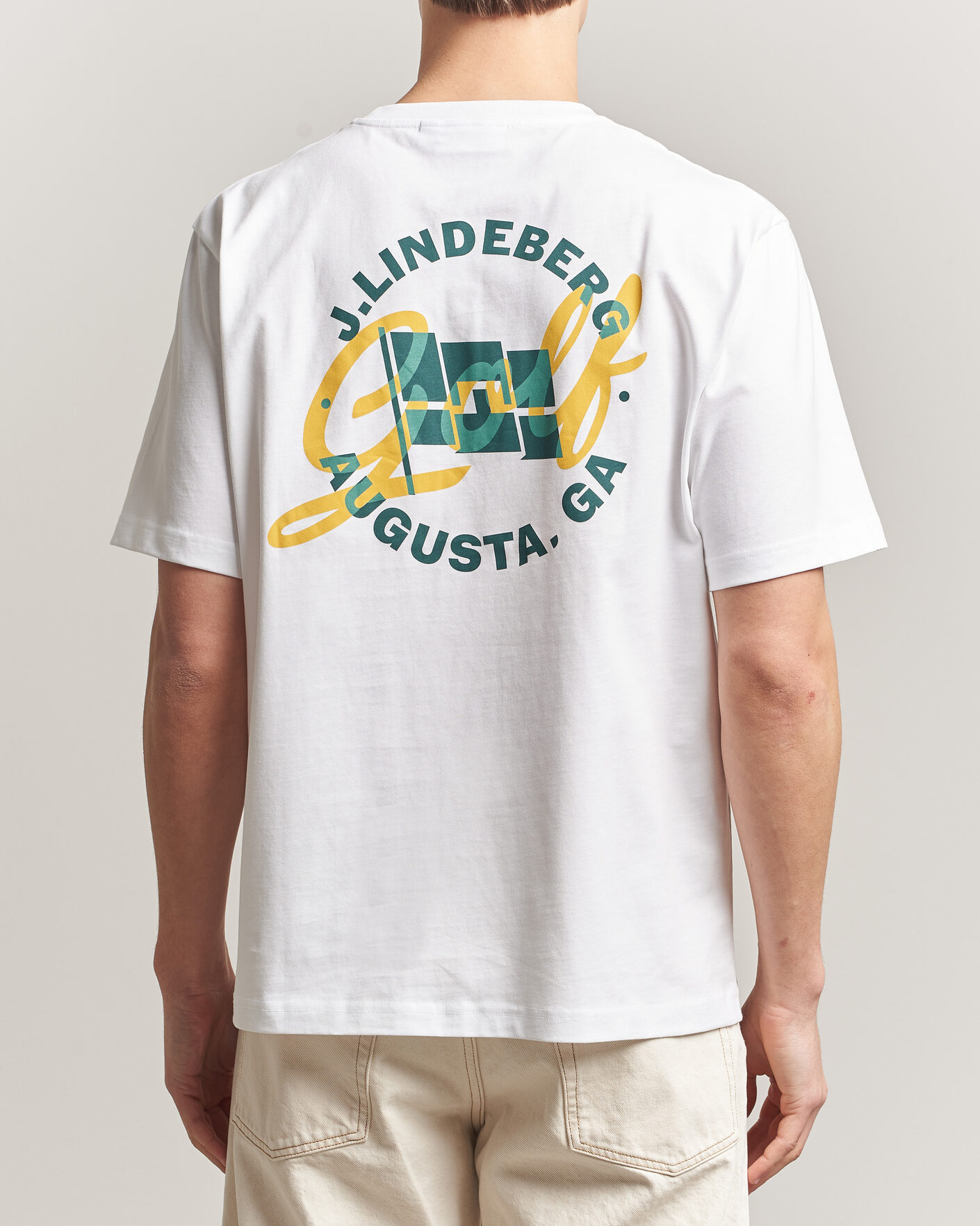 Men | T-Shirts | J.Lindeberg | Parcie Tour T-Shirt White