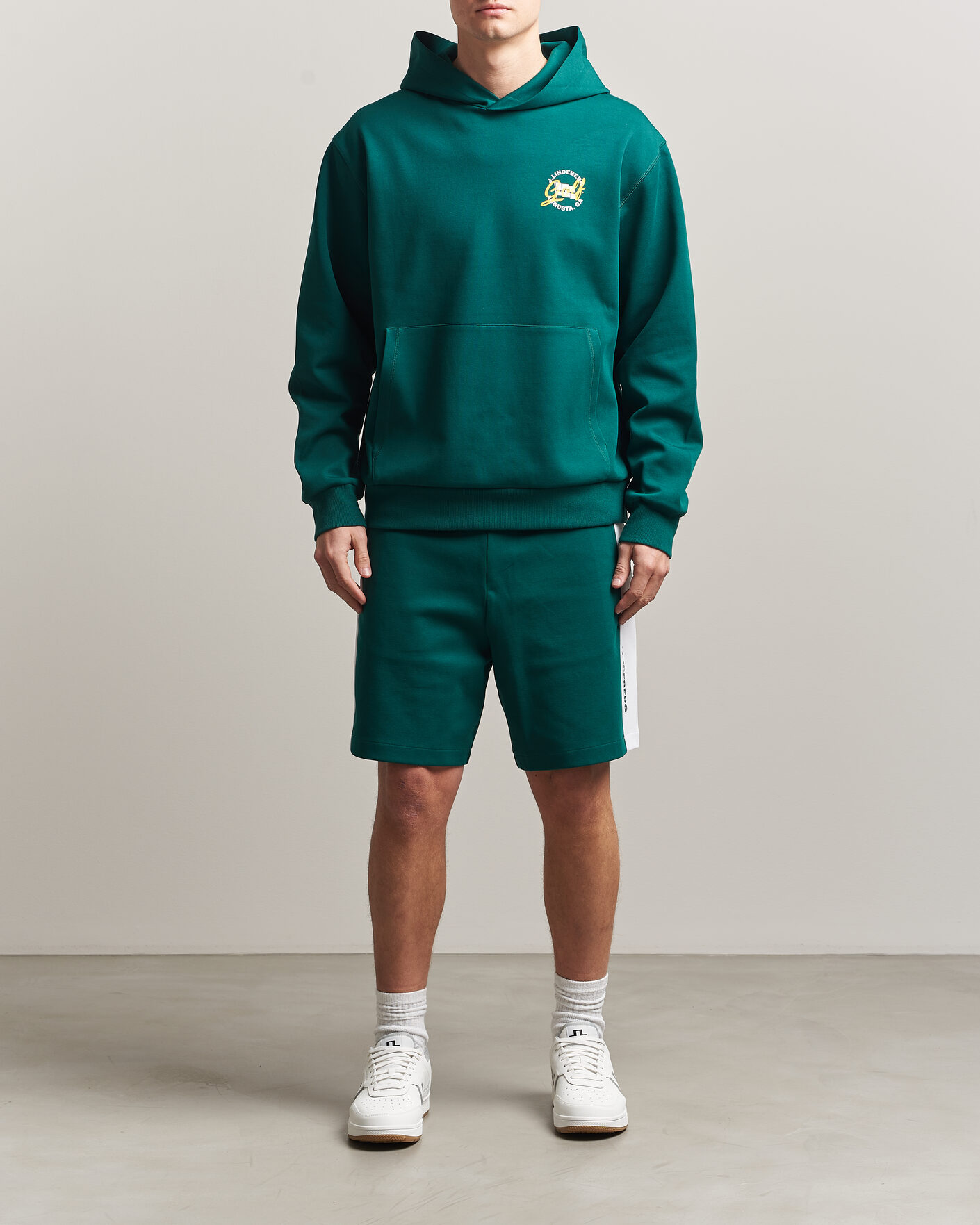 Men | Shorts | J.Lindeberg | Gusta Tour Sweatshorts Forest Biome