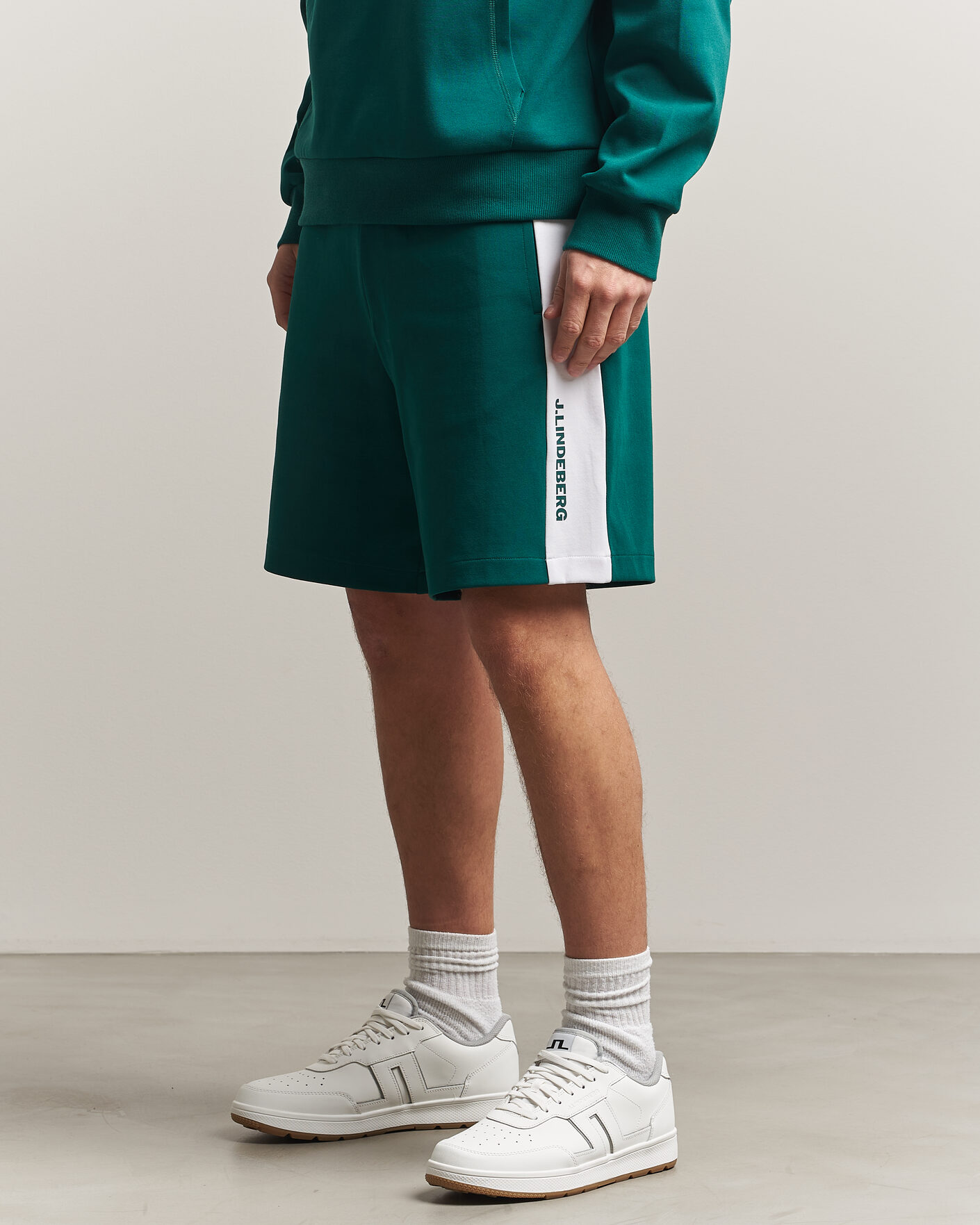 Men | Shorts | J.Lindeberg | Gusta Tour Sweatshorts Forest Biome