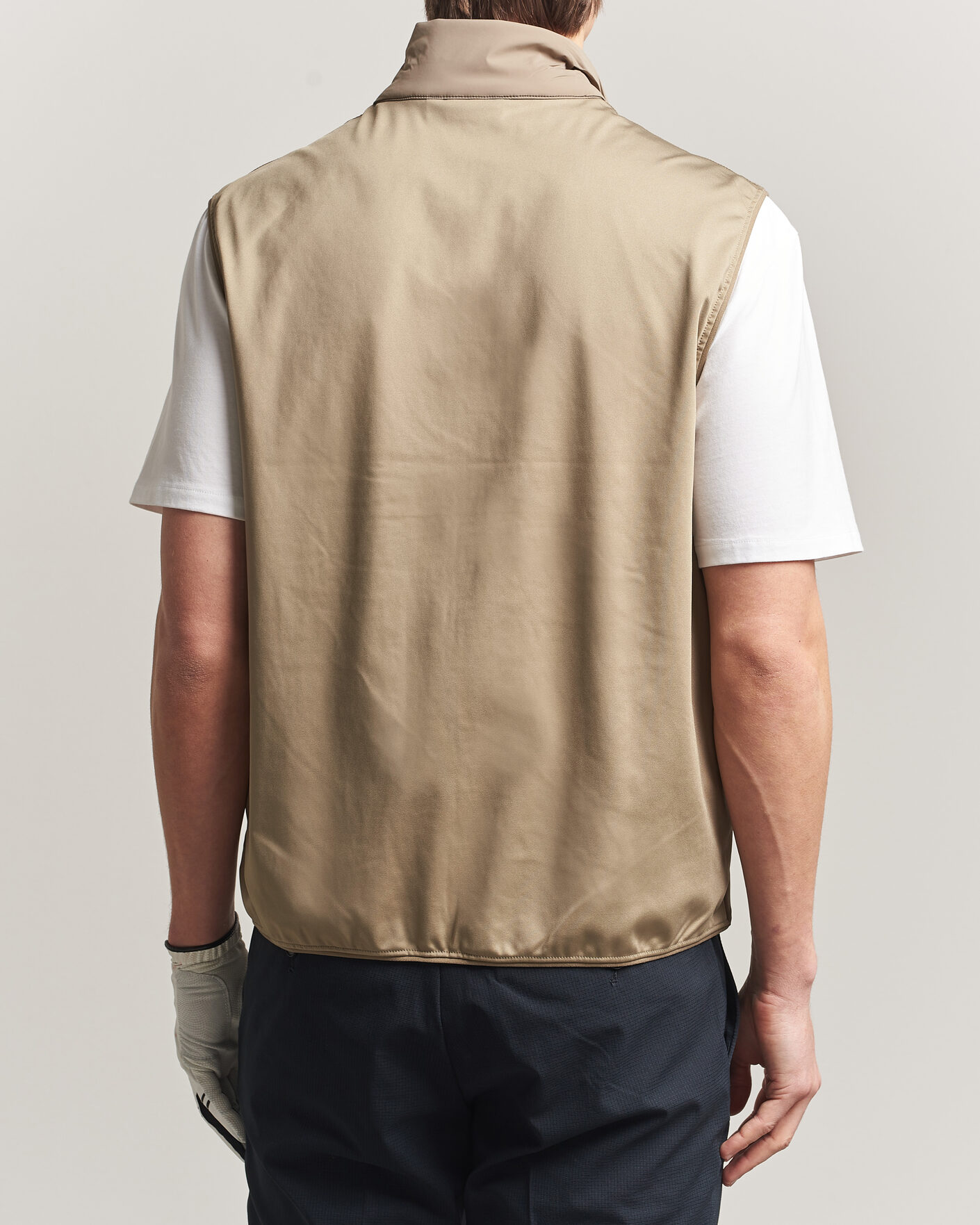 Men | Gilets | J.Lindeberg | Timor Hybrid Vest Brindle