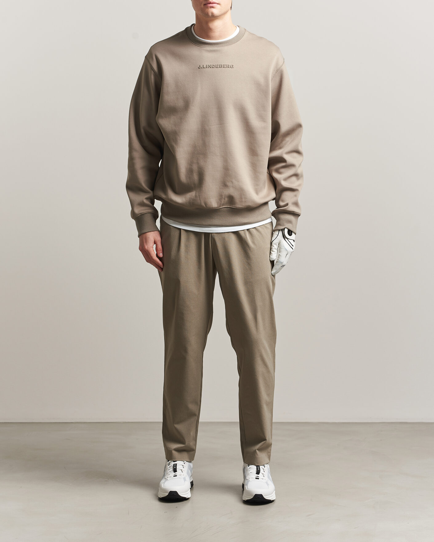Men | Trousers | J.Lindeberg | Harris Drawstring Pants Brindle
