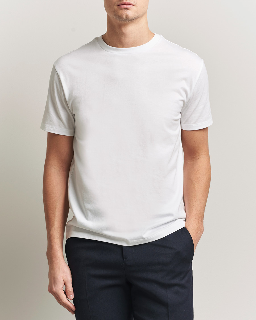 Men | T-Shirts | J.Lindeberg | Sid Basic T-Shirt White