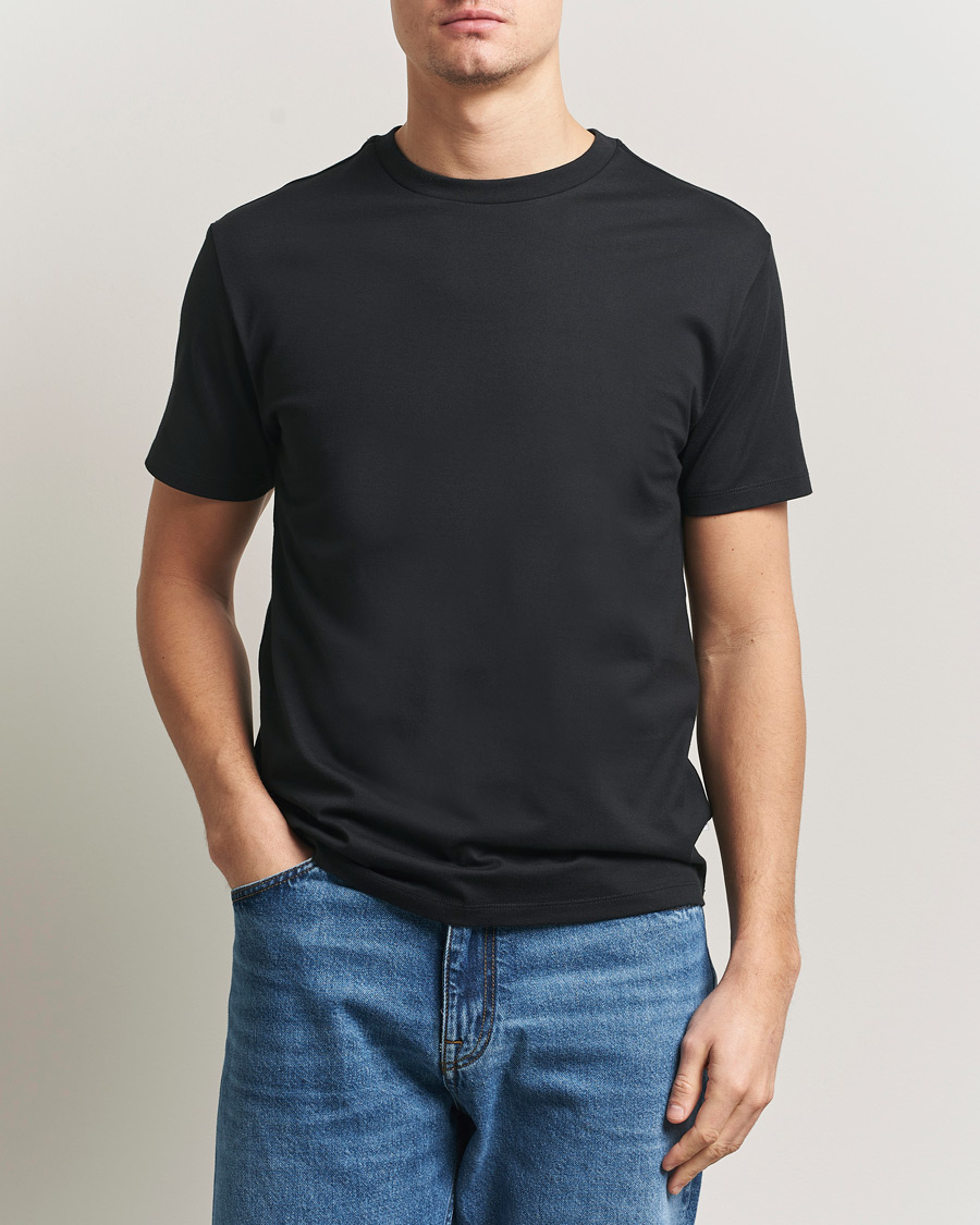 Men | T-Shirts | J.Lindeberg | Sid Basic T-Shirt Black