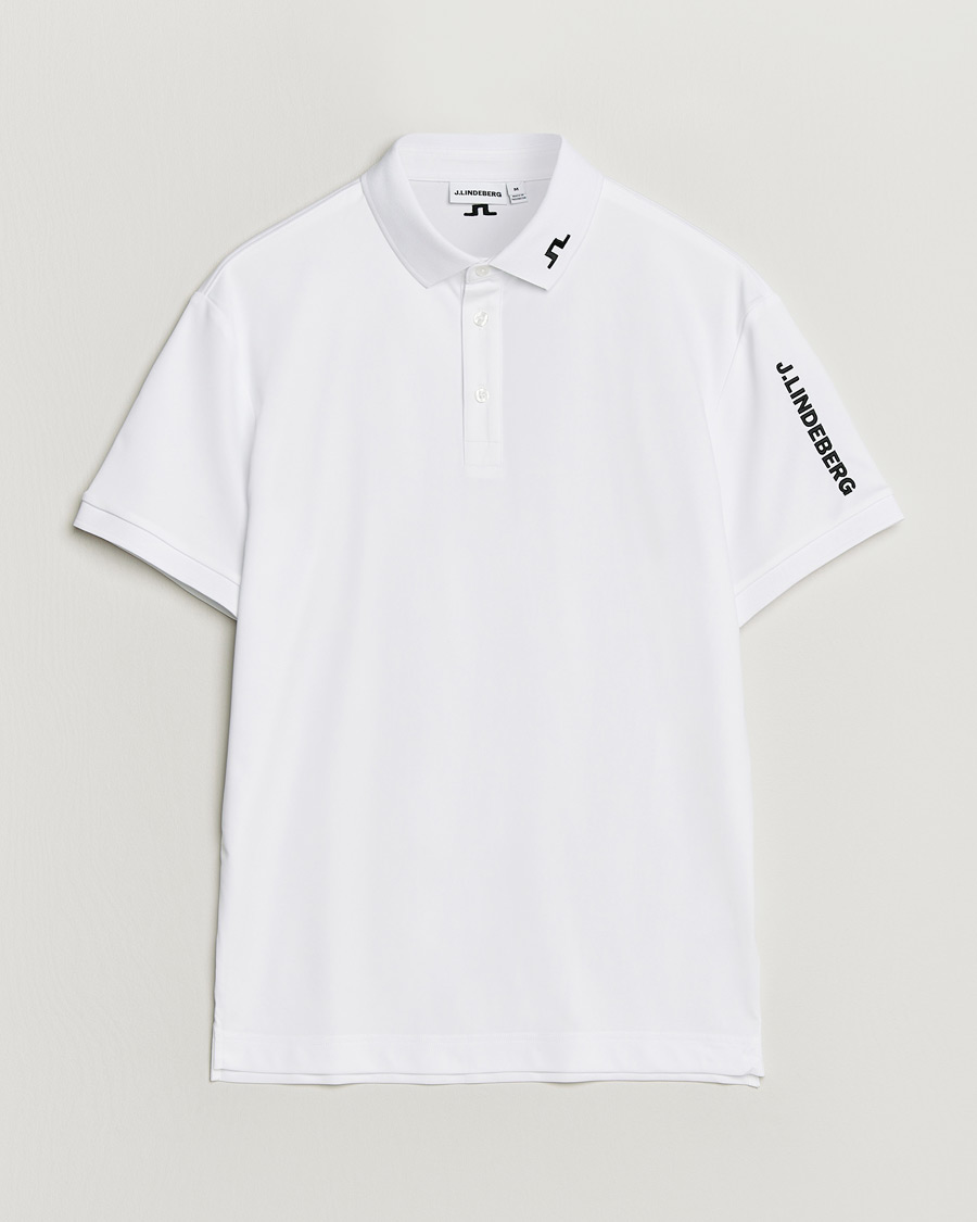 Men | Polo Shirts | J.Lindeberg | Tour Tech Polo White