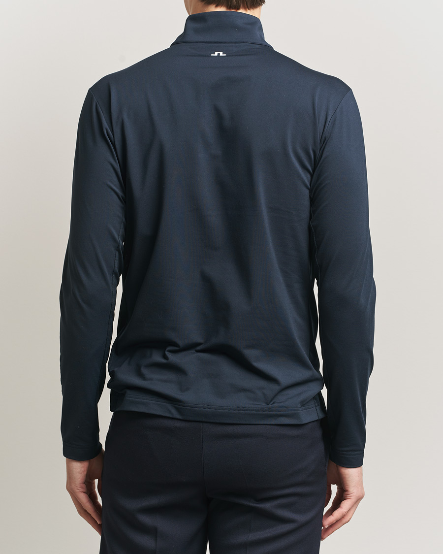 Men | Sweaters & Knitwear | J.Lindeberg | Tour Tech Mid Layer Half Zip JL Navy