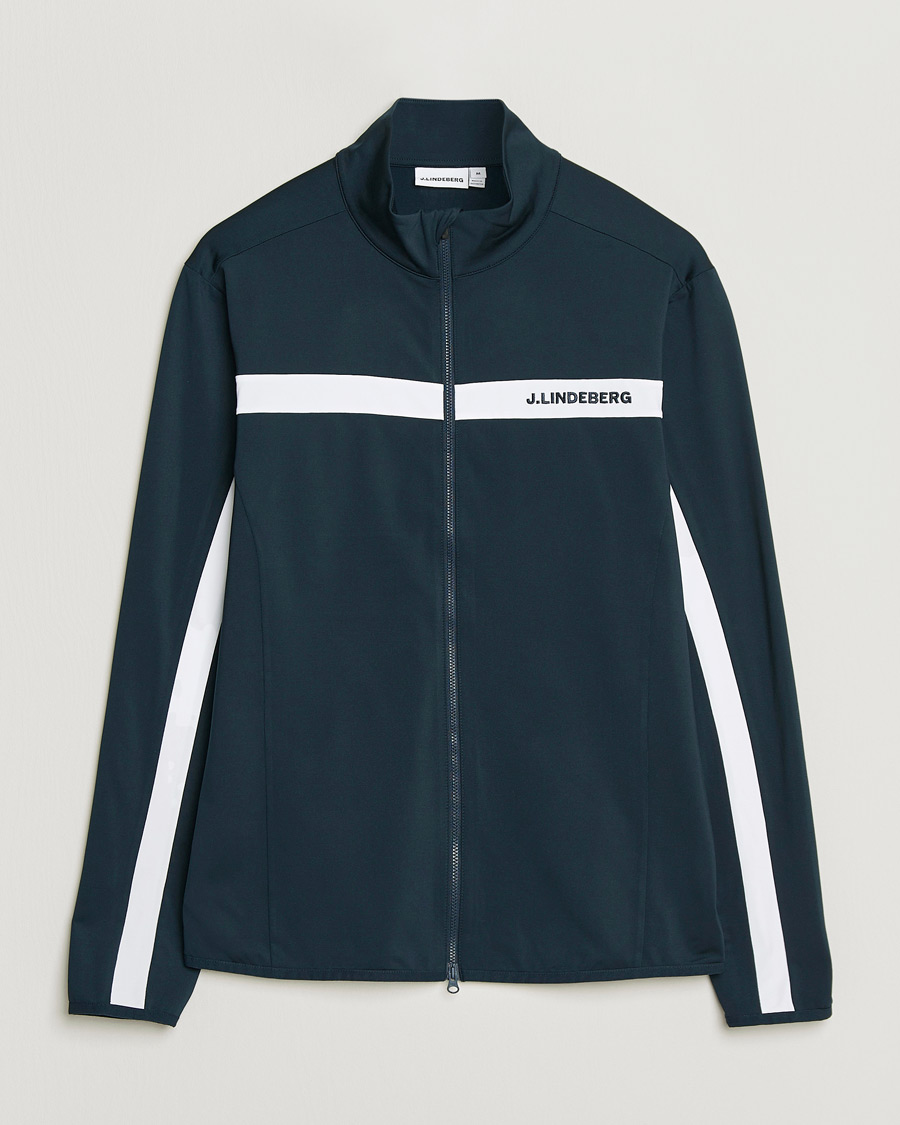J.Lindeberg Jarvis Mid Layer Full Zip JL Navy at CareOfCarl.com