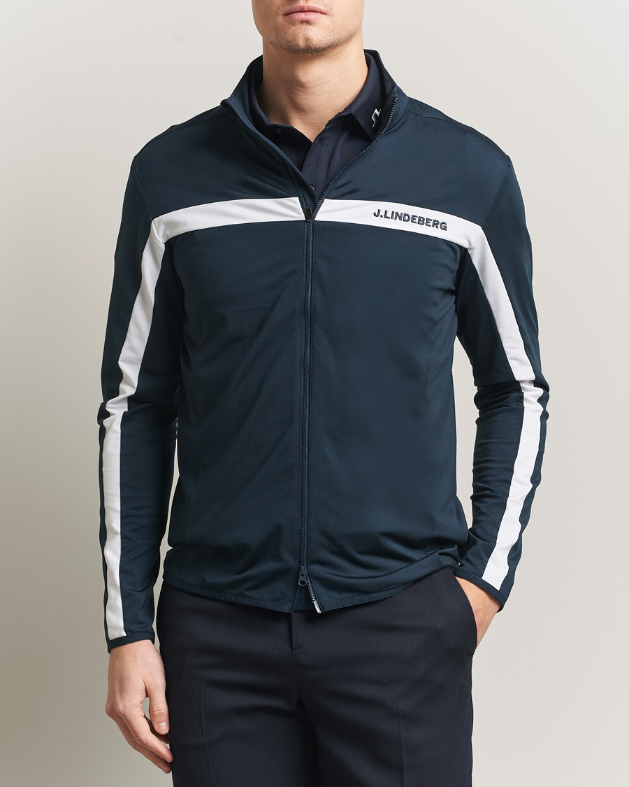 J.Lindeberg Jarvis Mid Layer Full Zip JL Navy at CareOfCarl.com